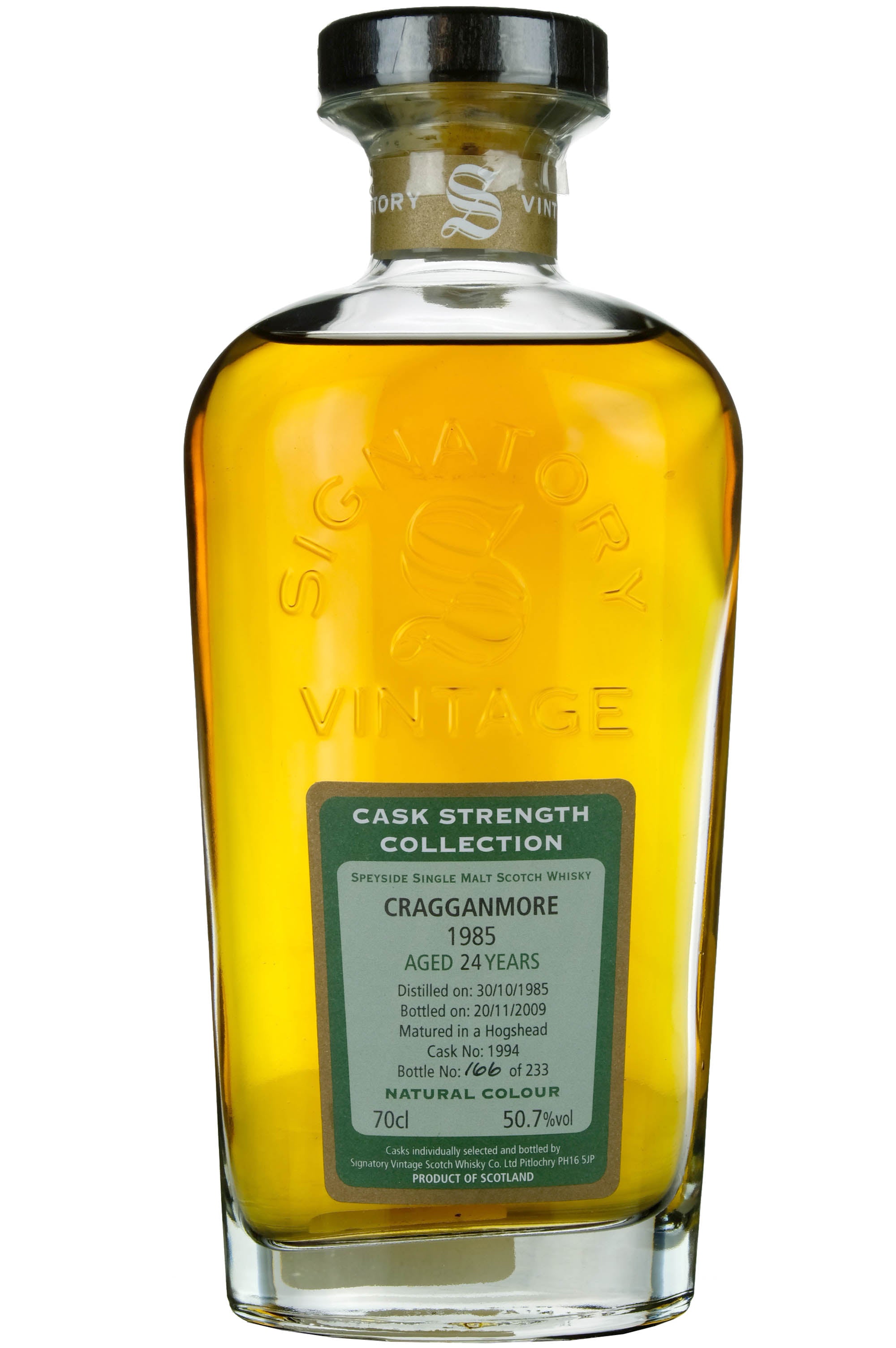Cragganmore 1985-2009 | 24 Year Old Signatory Vintage Cask Strength Collection Single Cask 1994