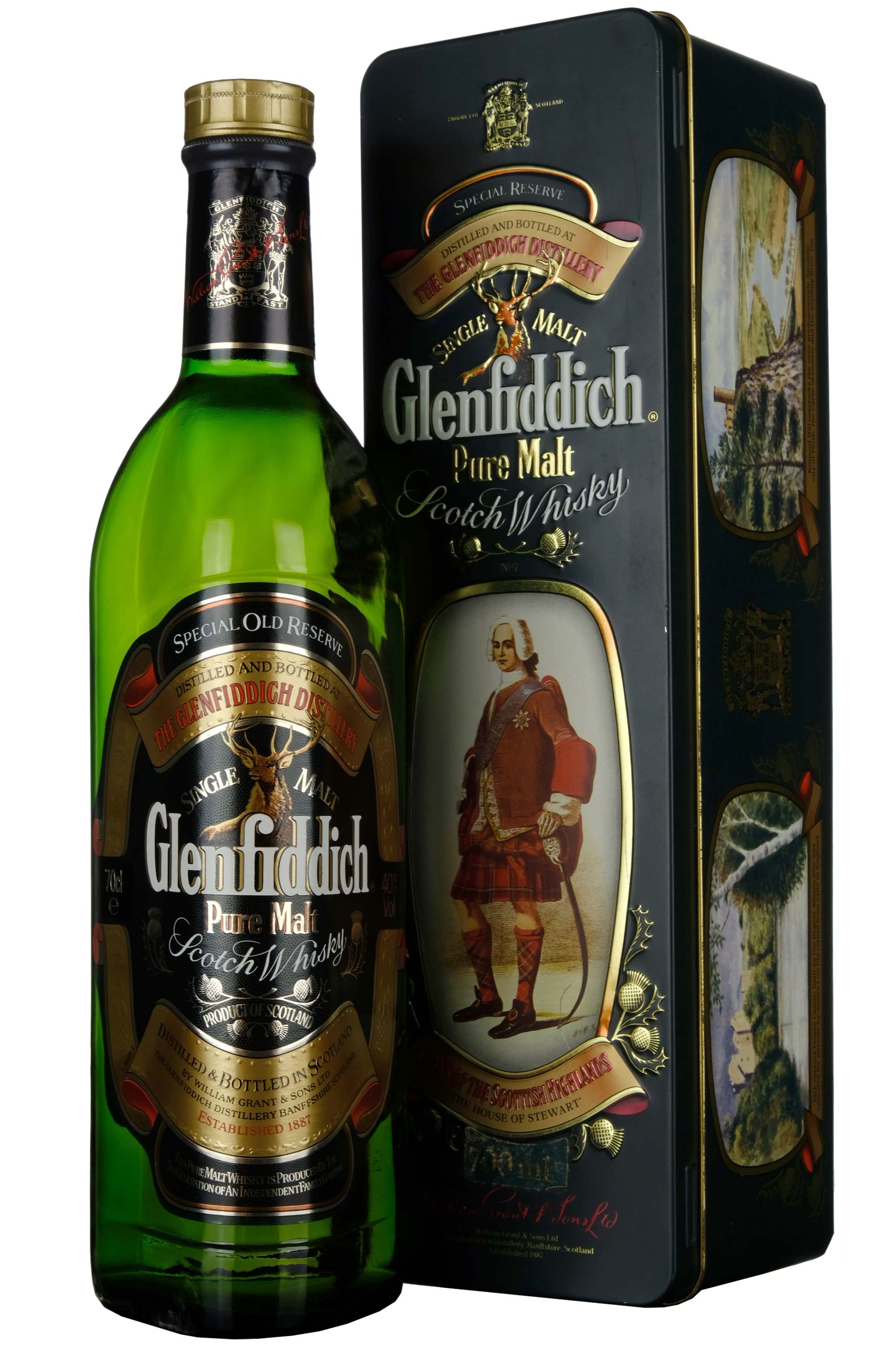 Glenfiddich Special Old Reserve 1990s Clans Of The Scottish Highlands The House Of Stewart