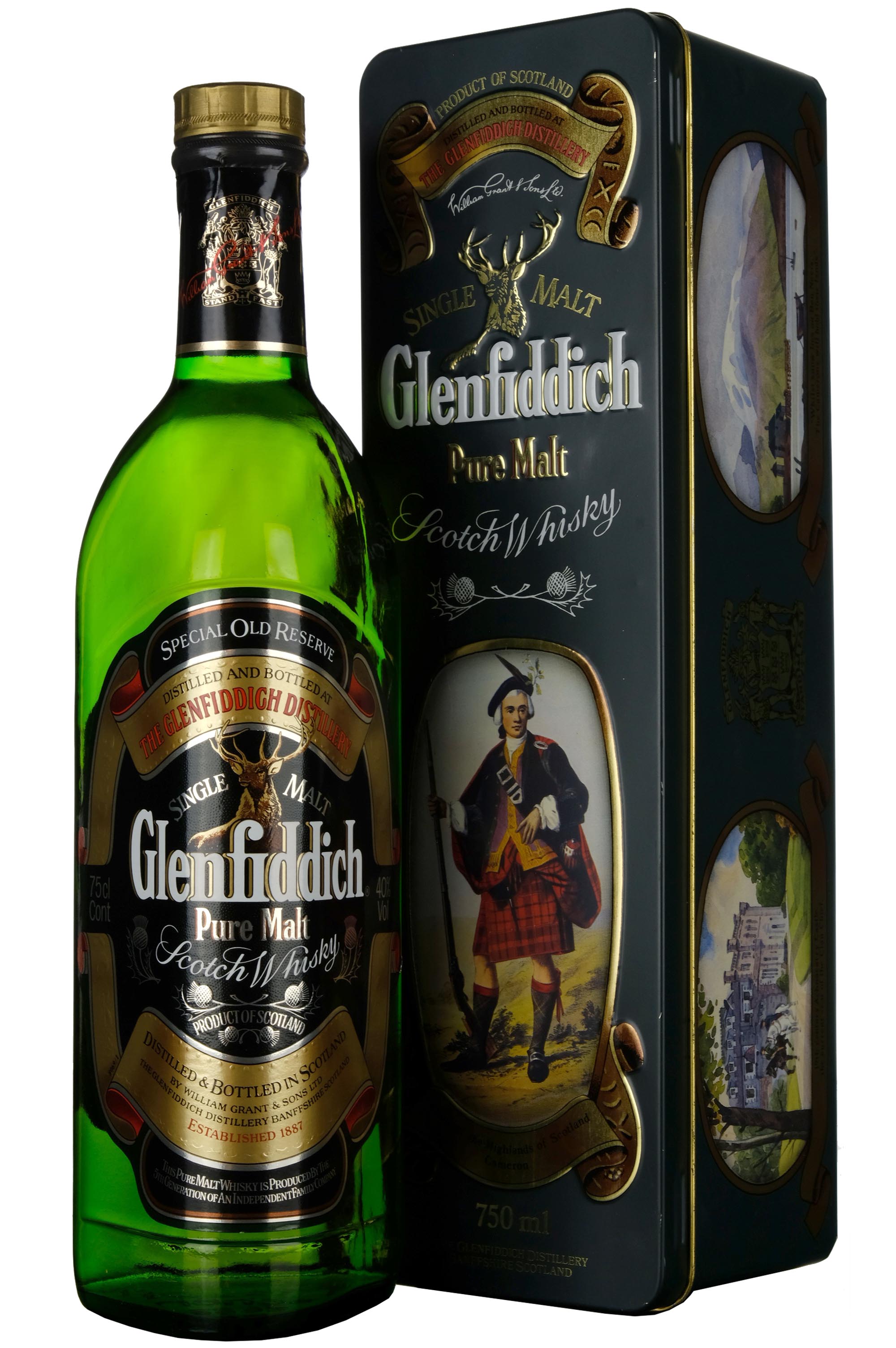 Glenfiddich Special Old Reserve 1980s Clans Of The Highlands Of Scotland Cameron