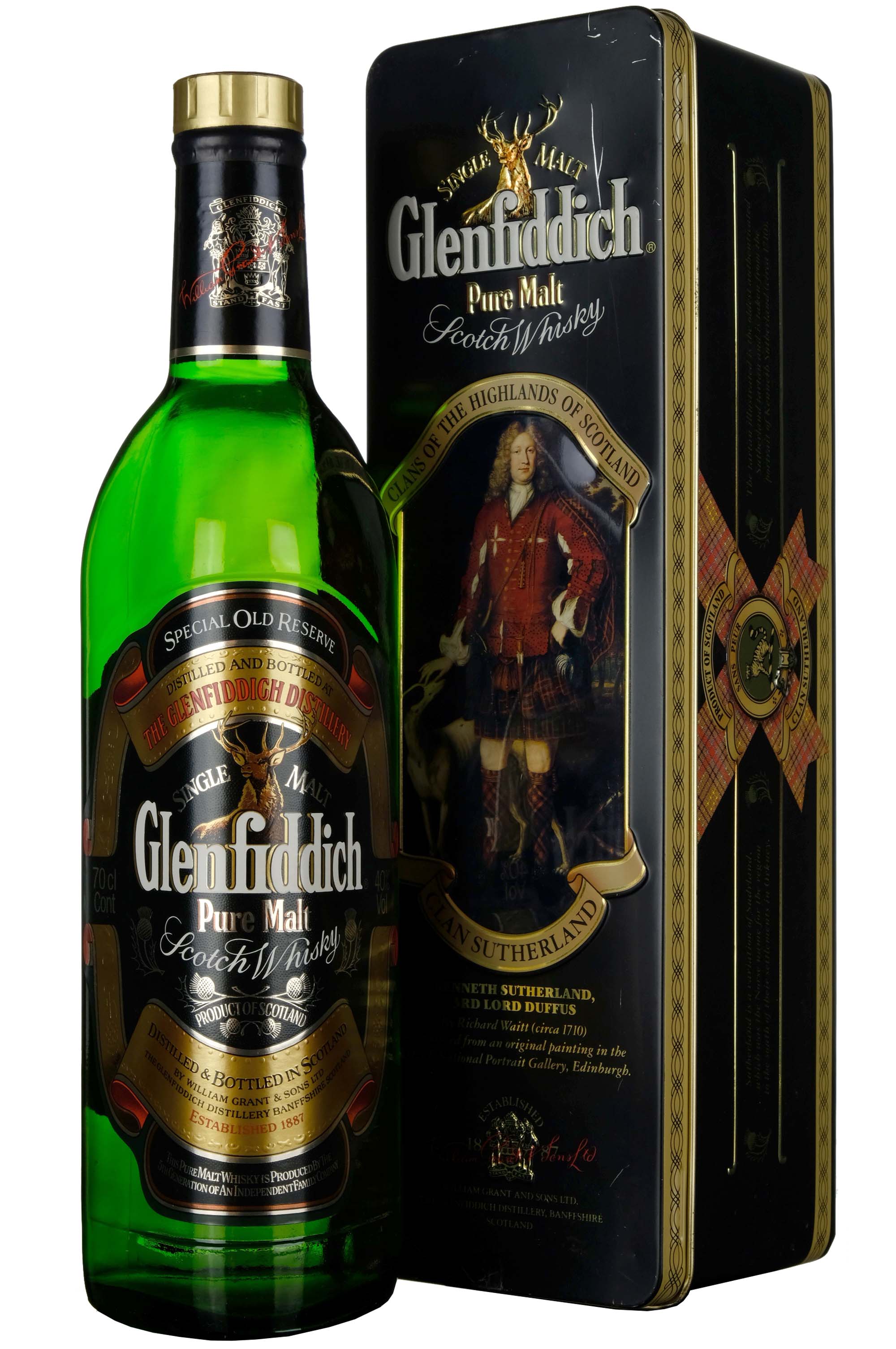 Glenfiddich Special Old Reserve 1990s Clans Of The Highlands Of Scotland Clan Sutherland