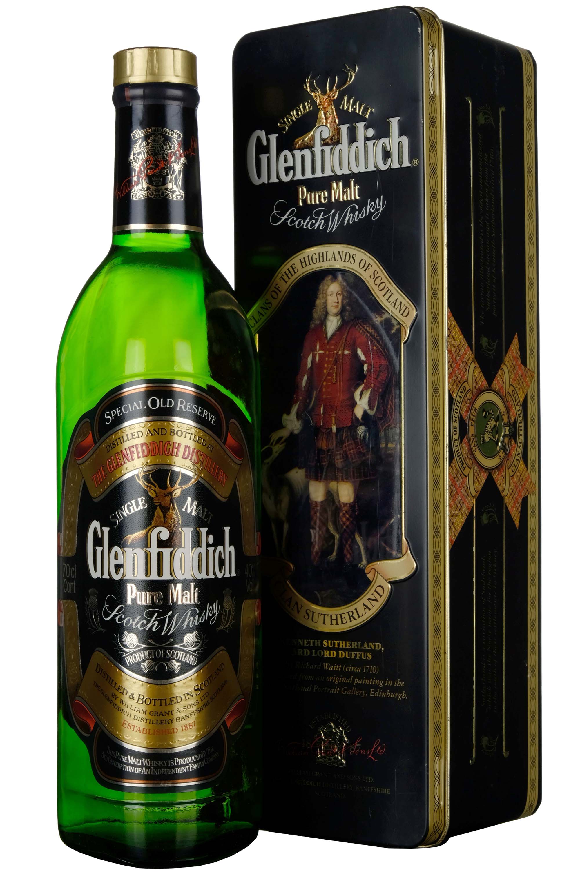 Glenfiddich Special Old Reserve 1990s Clans Of The Highlands Of Scotland Clan Sutherland