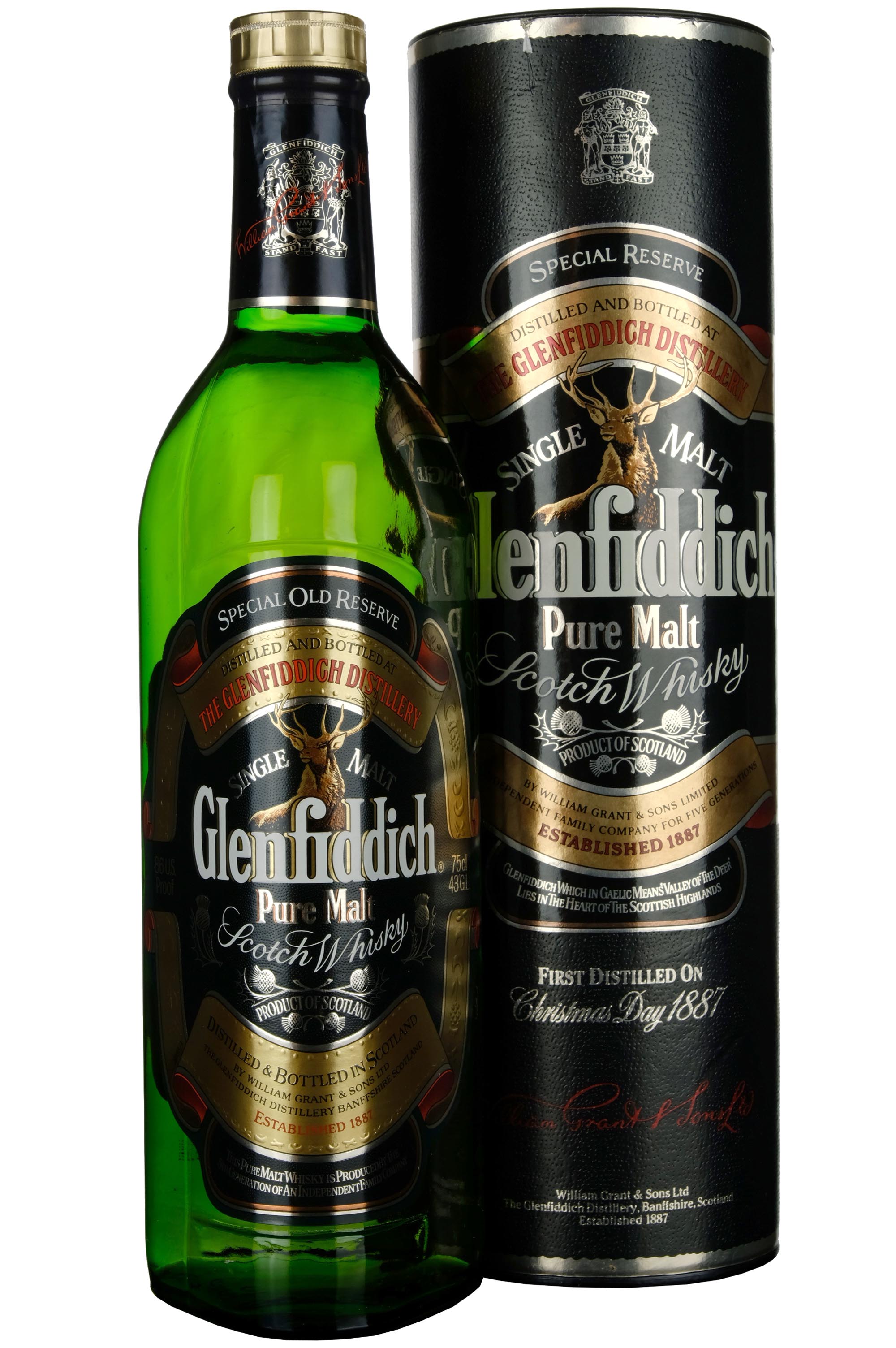 Glenfiddich Special Old Reserve Pure Malt 1980s US Import