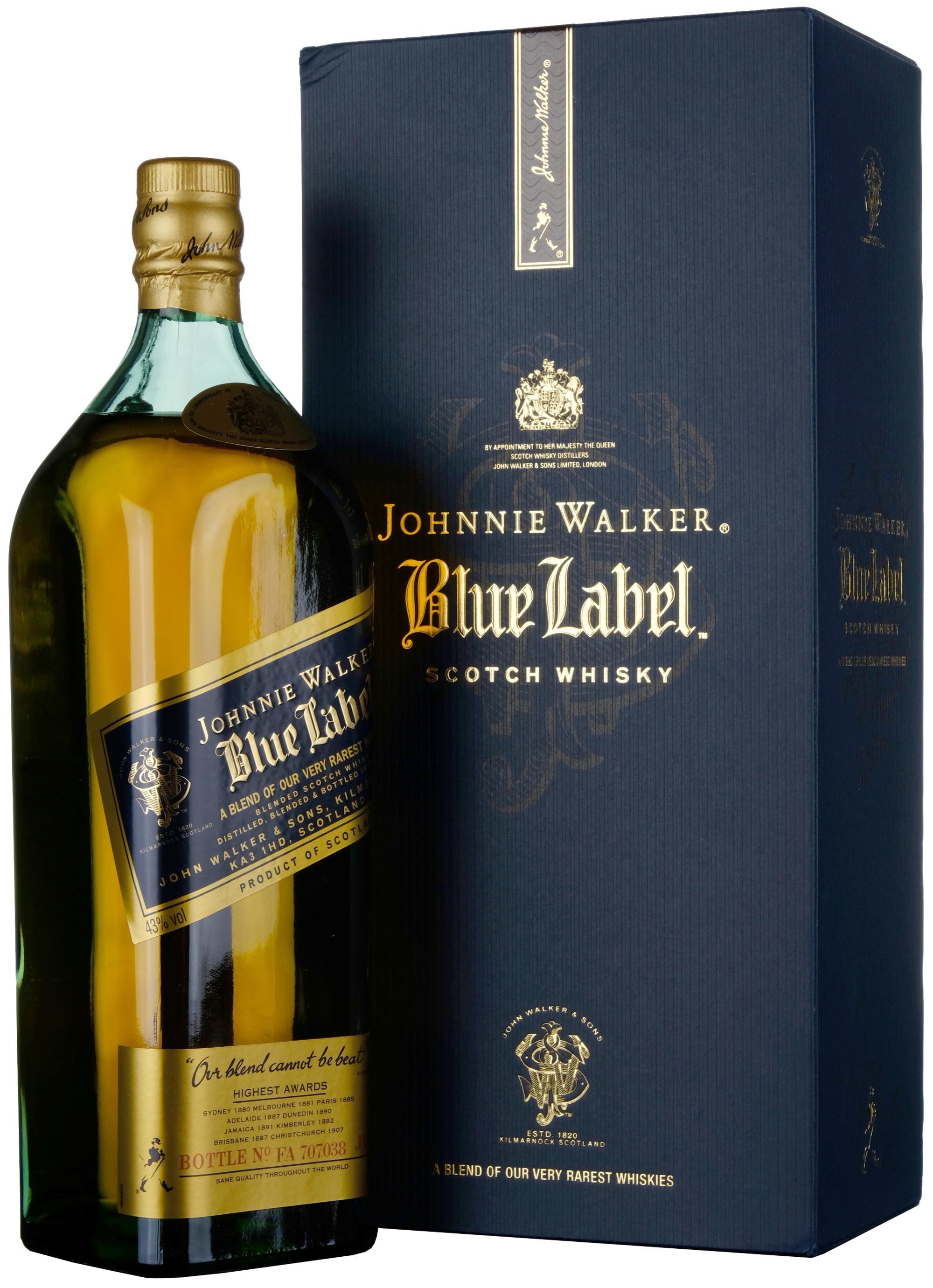 Johnnie Walker Blue Label Circa 2000 1 Litre