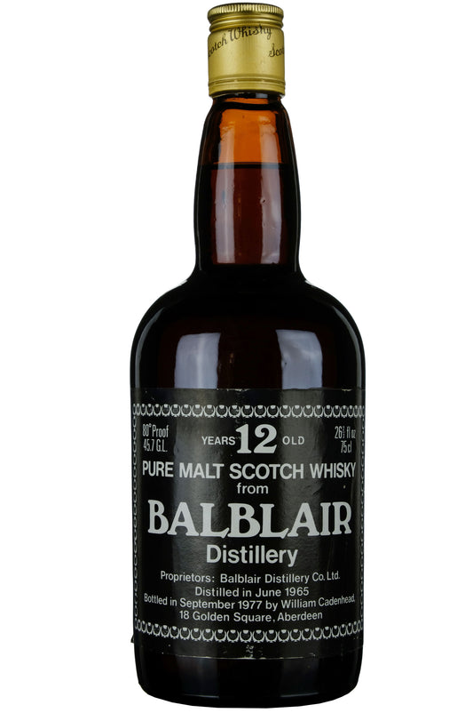 Balblair 1965-1977 | 12 Year Old Cadenhead's Dumpy