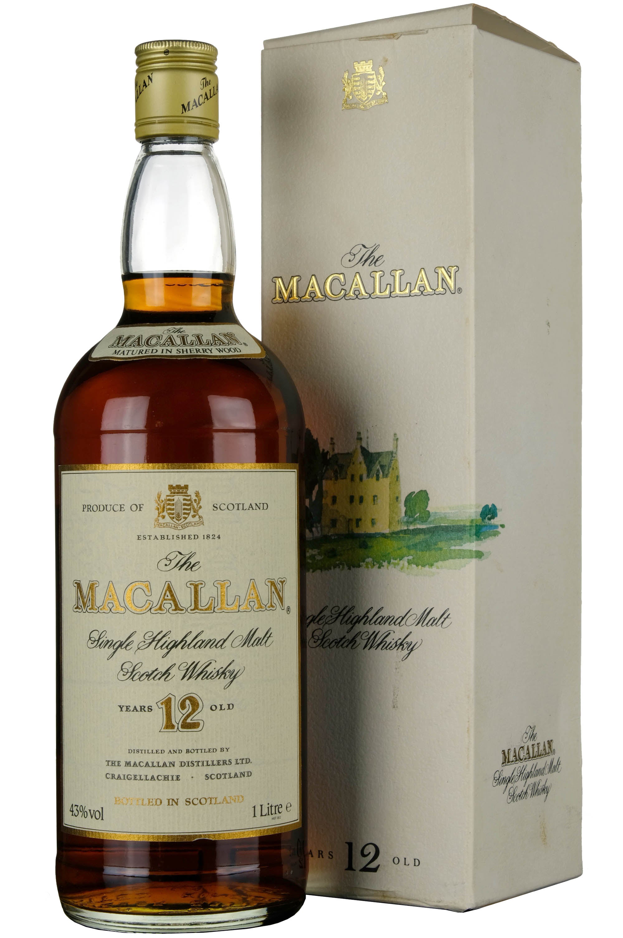 Macallan 12 Year Old Sherry Cask 1980s 1 Litre