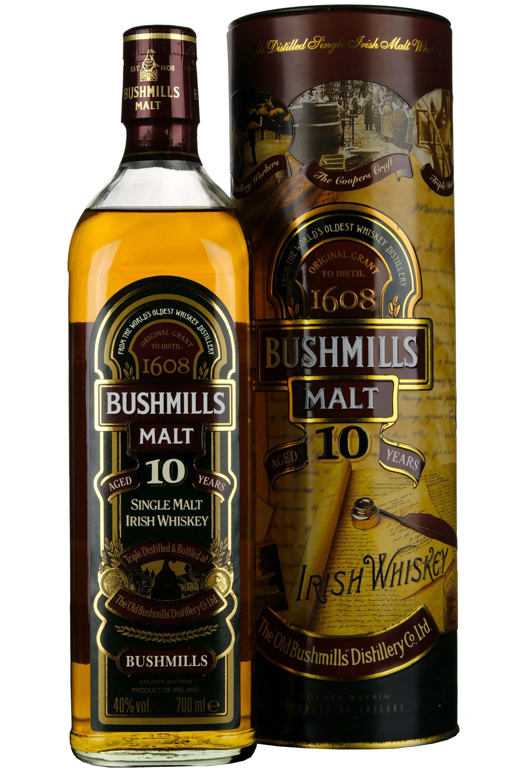 Bushmills Malt 10 Year Old Single Malt Circa 2000