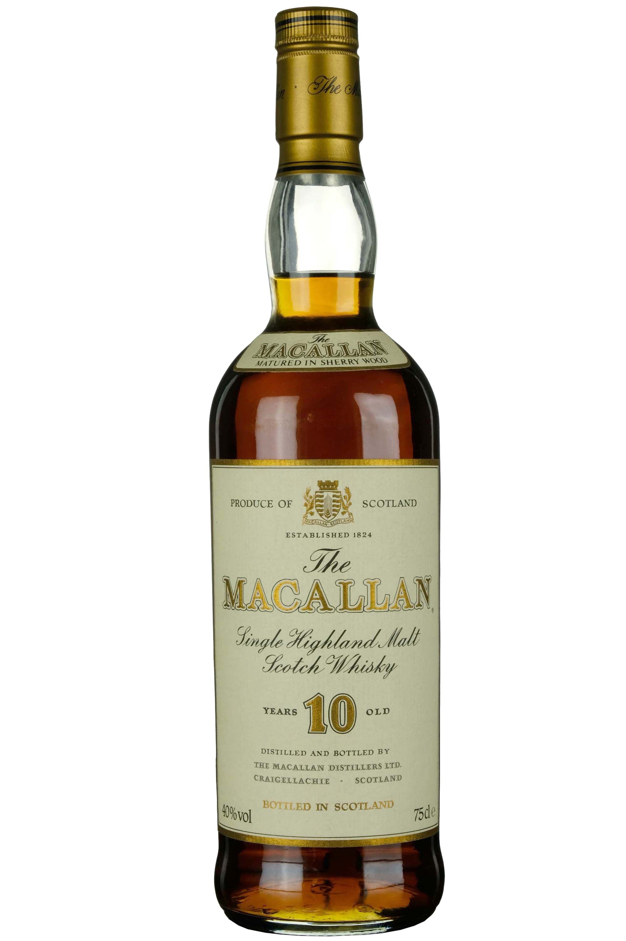 Macallan 10 Year Old Sherry Cask Circa 1990