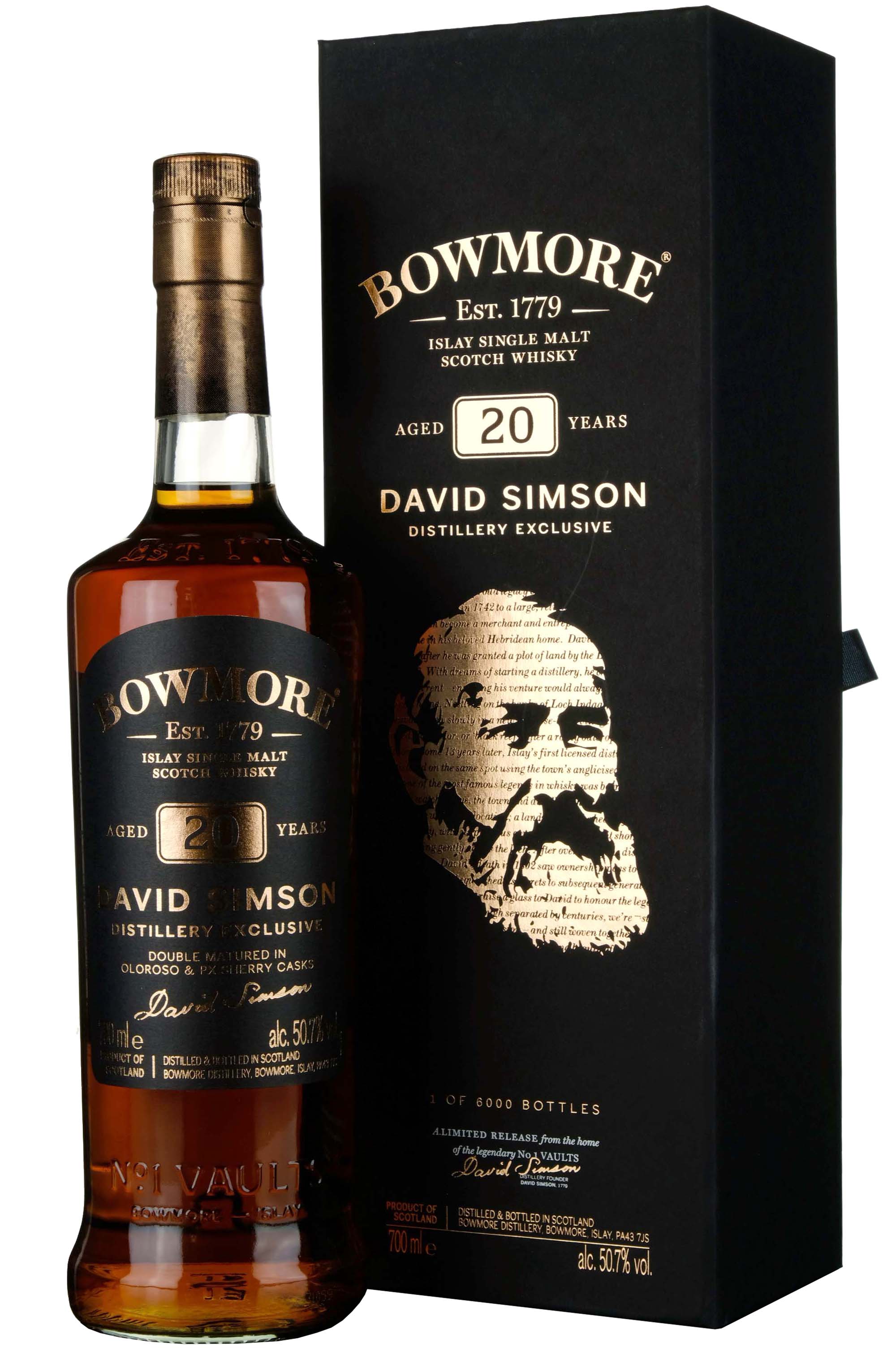 Bowmore 20 Year Old David Simson Distillery Exclusive Bottled 2020