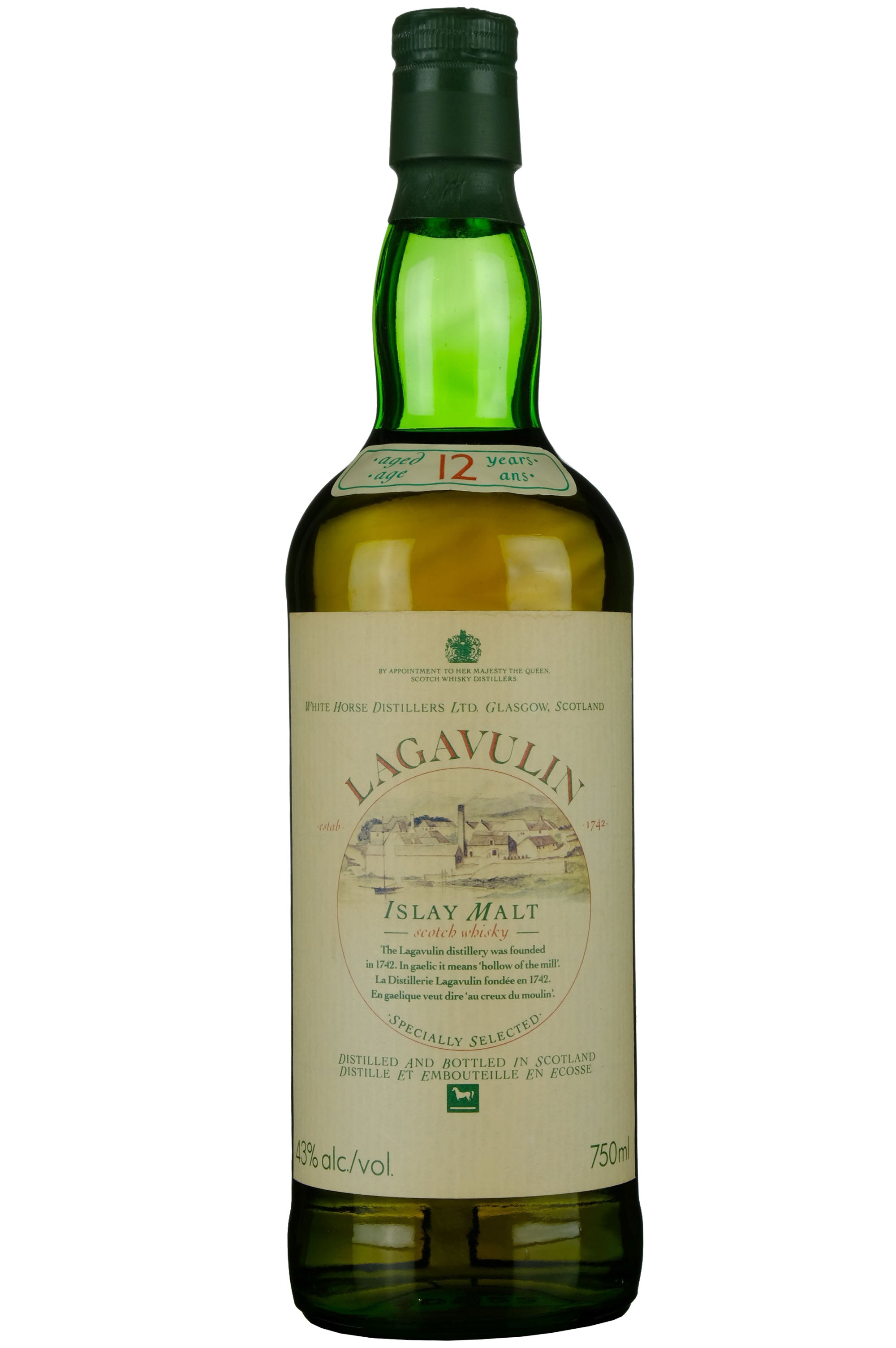 Lagavulin 12 Year Old White Horse 1980s