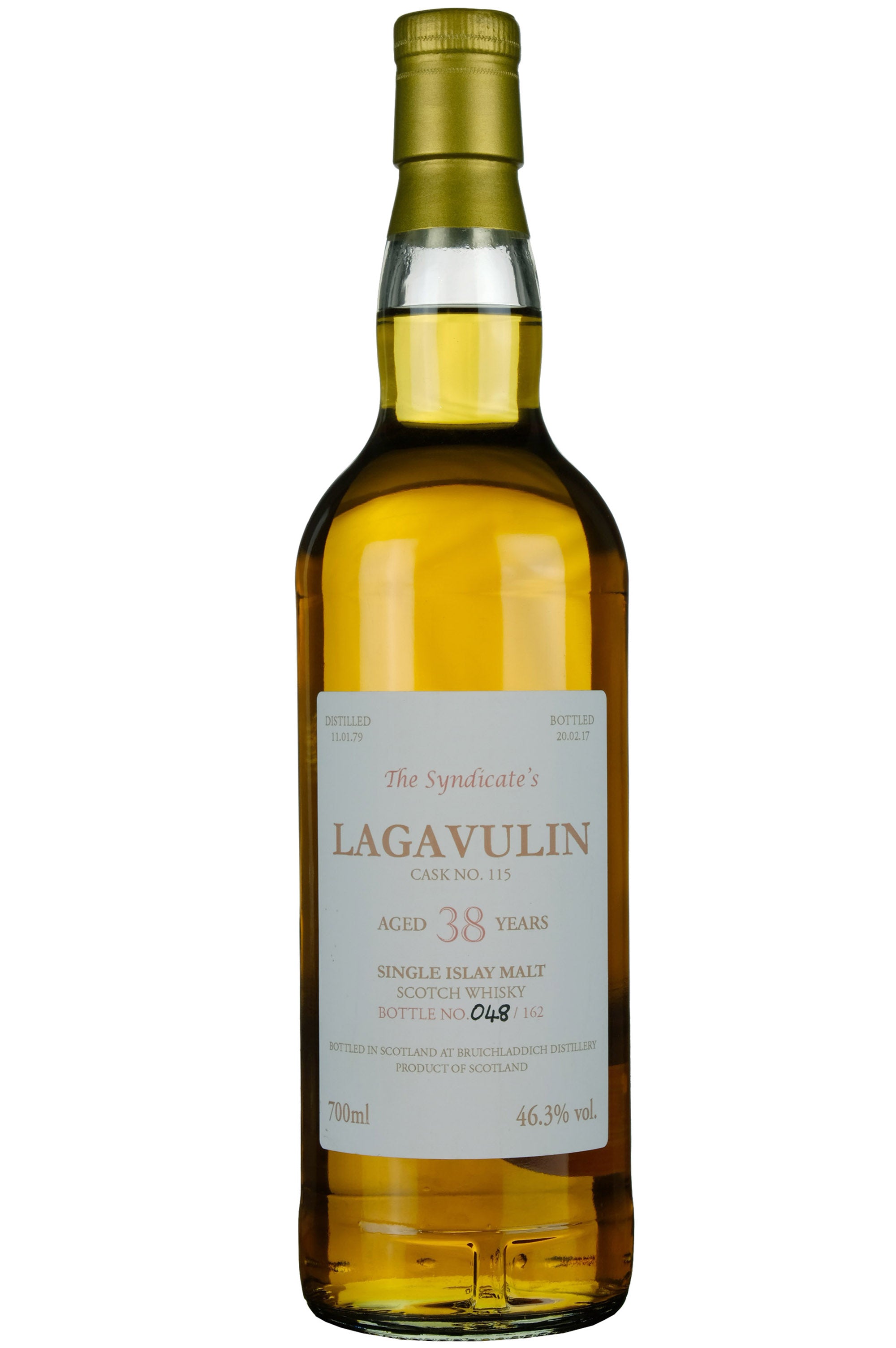 Lagavulin 1979-2017 | 38 Year Old The Syndicate's Single Cask 115