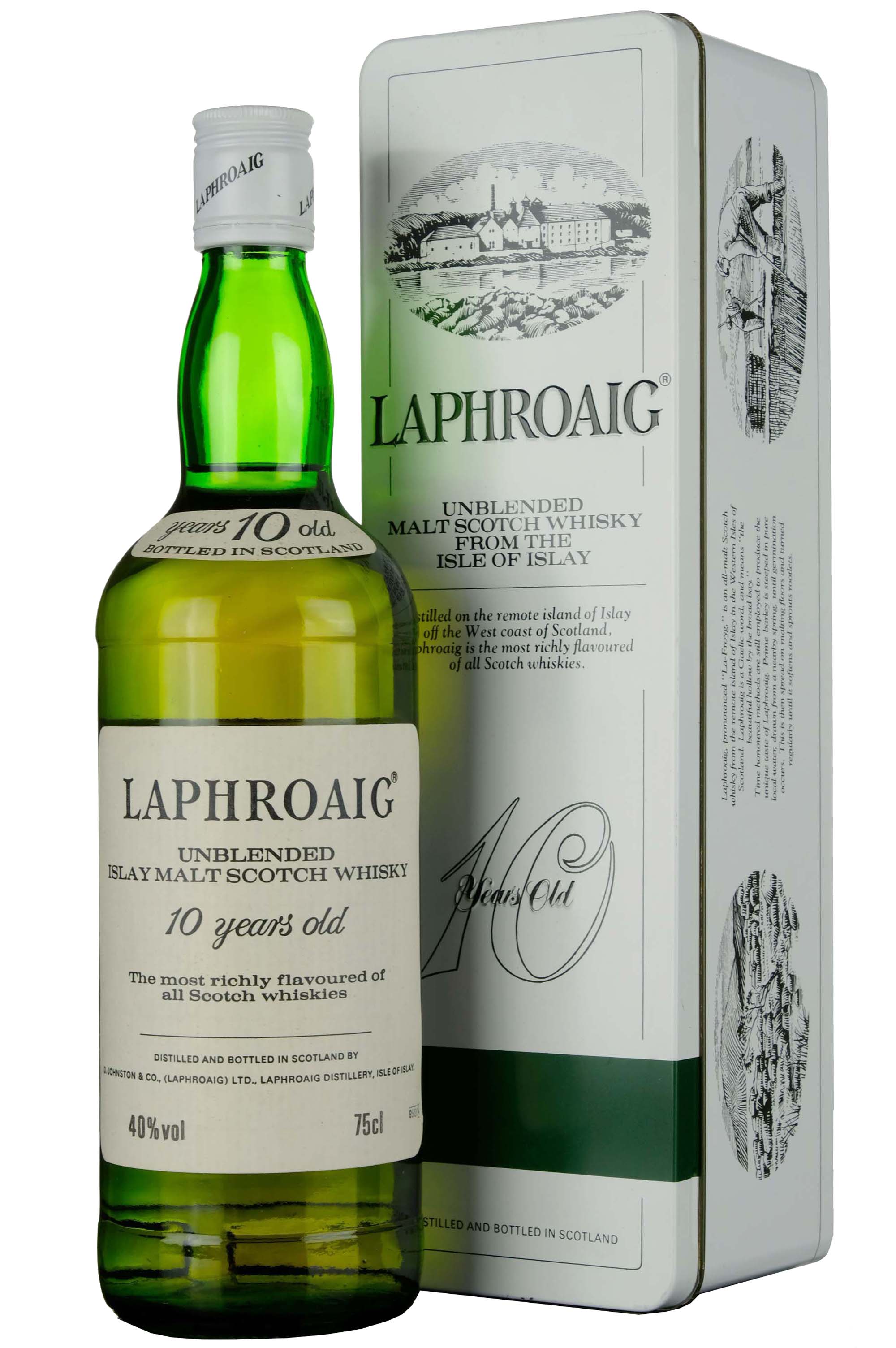 Laphroaig 10 Year Old Unblended Bottled 1985
