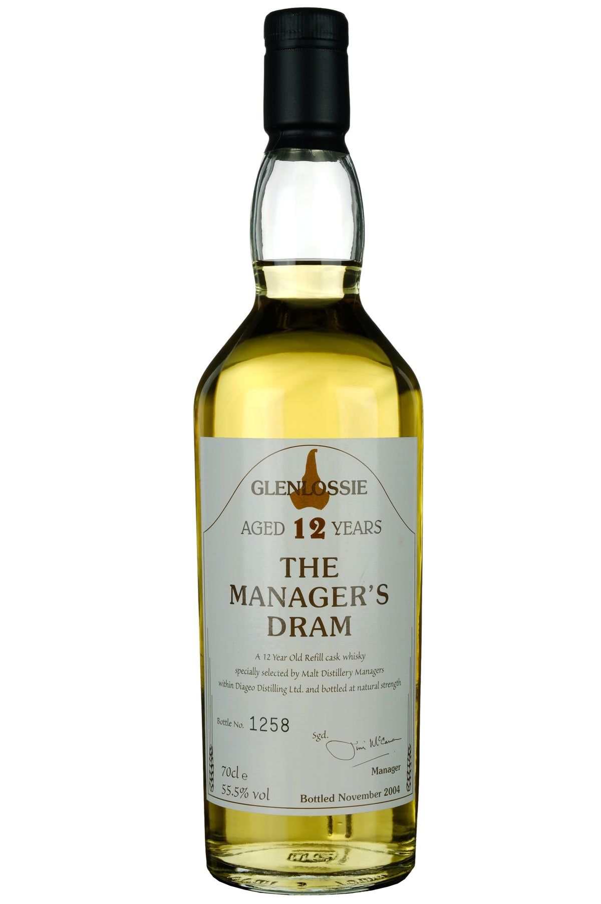 Glenlossie 12 Year Old The Manager's Dram 2004 Release