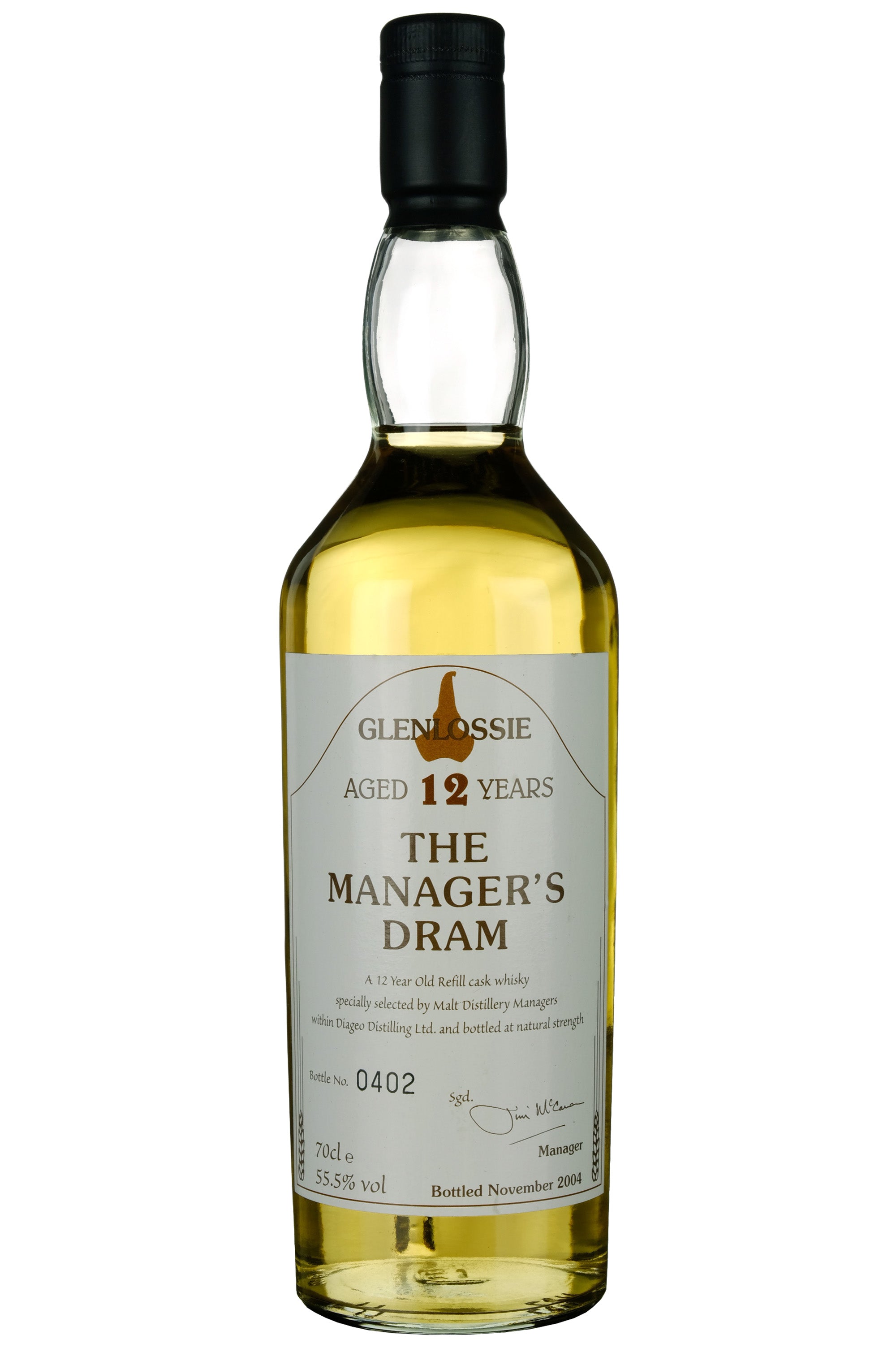 Glenlossie 12 Year Old The Manager's Dram 2004 Release
