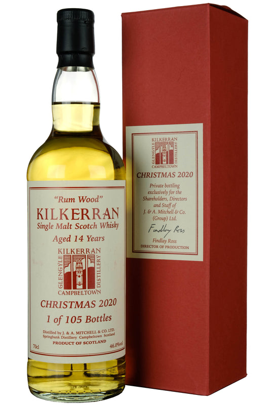 Kilkerran 14 Year Old Christmas 2020 Exclusively For Shareholders, Directors & Staff