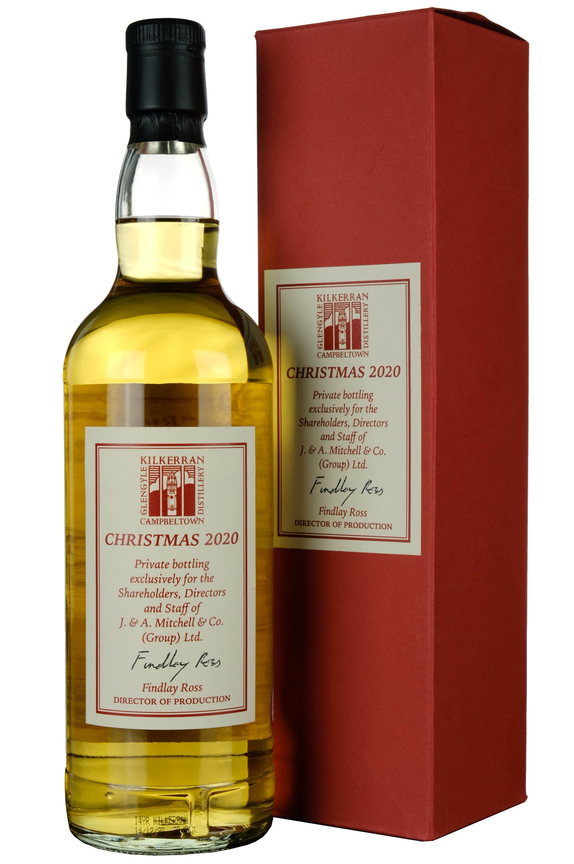 Kilkerran 14 Year Old Christmas 2020 Exclusively For Shareholders, Directors & Staff