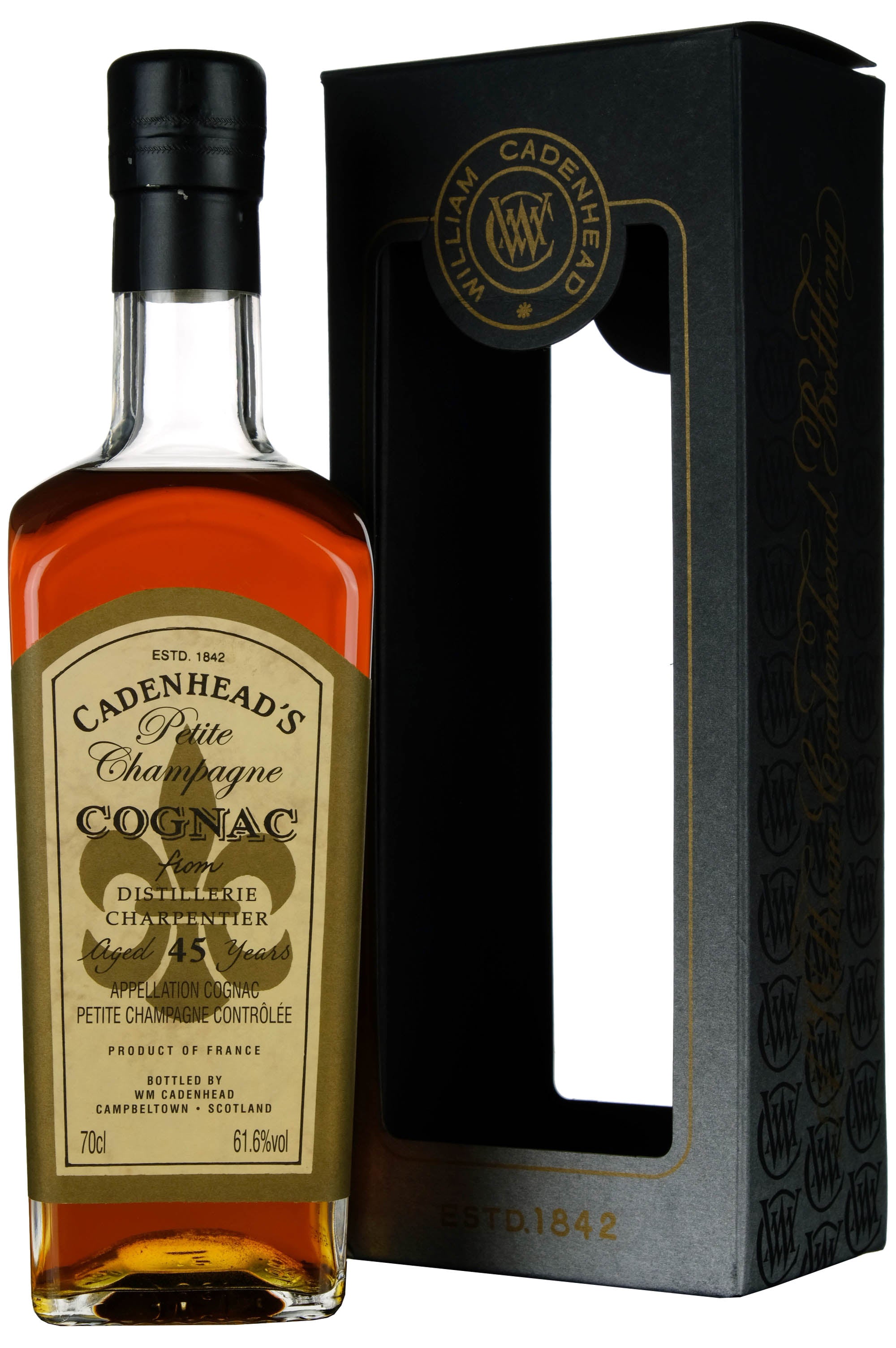 Charpentier 45 Year Old Petite Champagne Cognac Cadenhead's Single Cask Bottled 2019