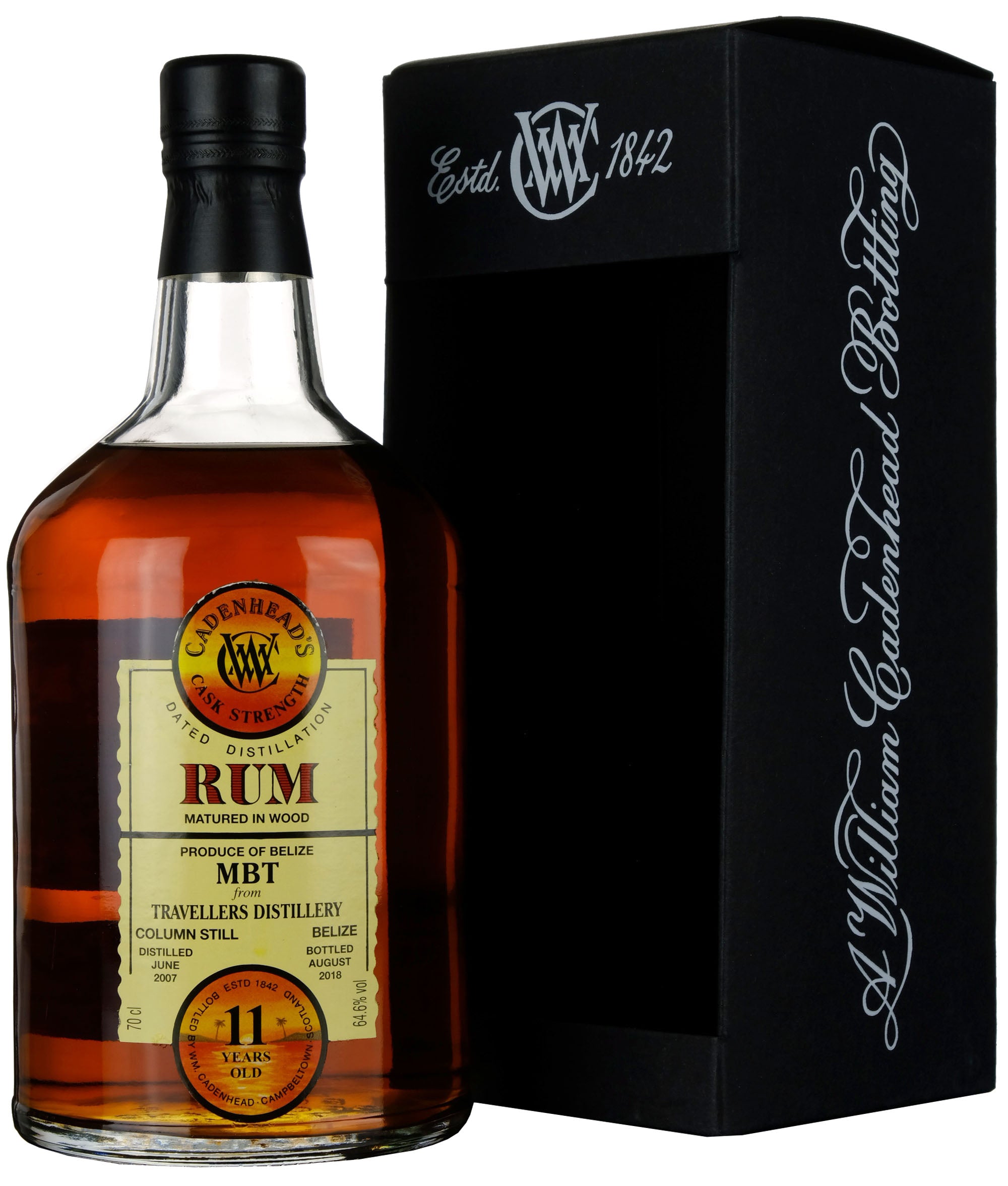 MBT Travellers 2007-2018 | 11 Year Old Cadenhead's Single Cask Rum