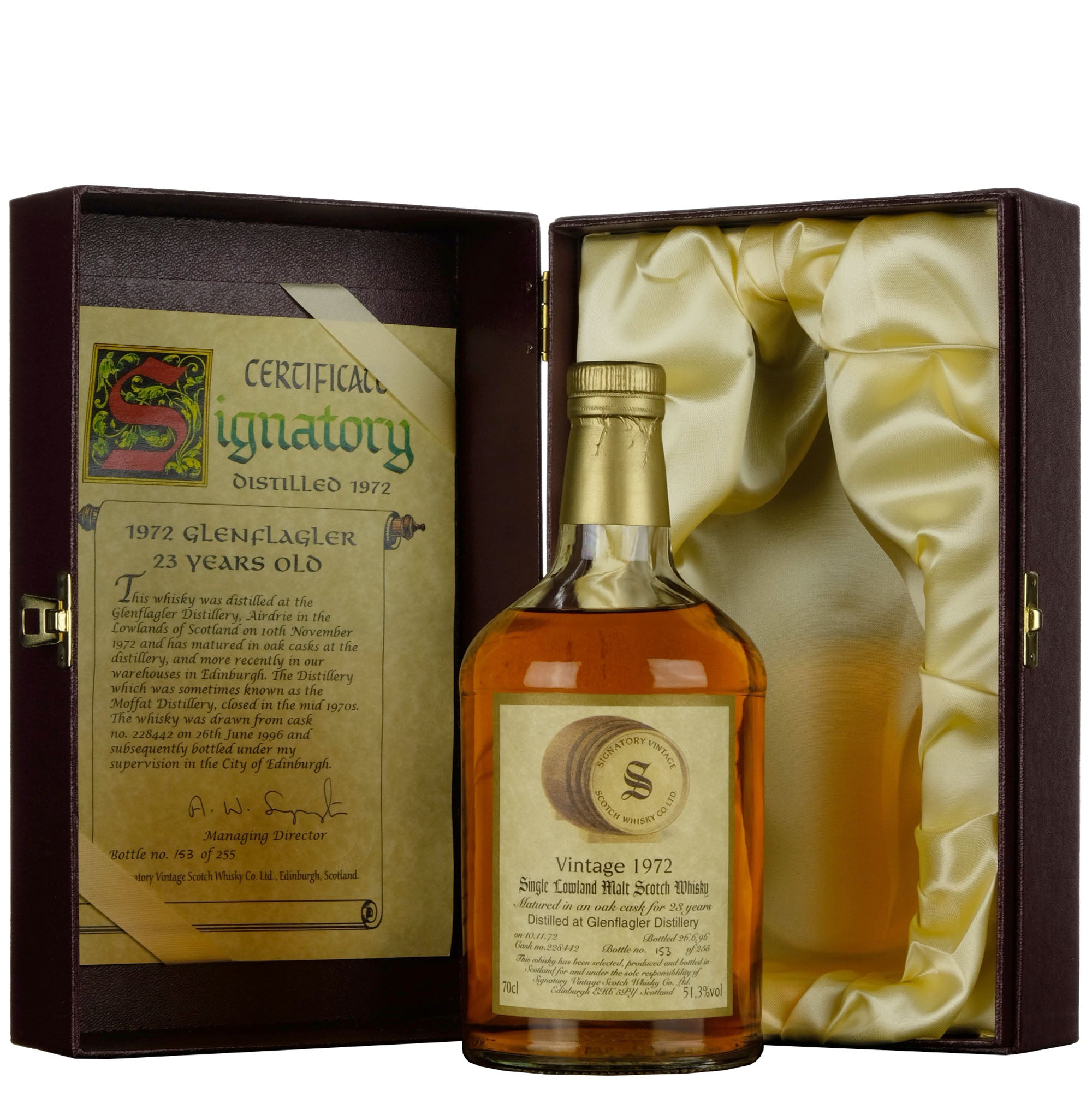Glen Flagler 1972-1996 | 23 Year Old Signatory Vintage Single Cask 228442