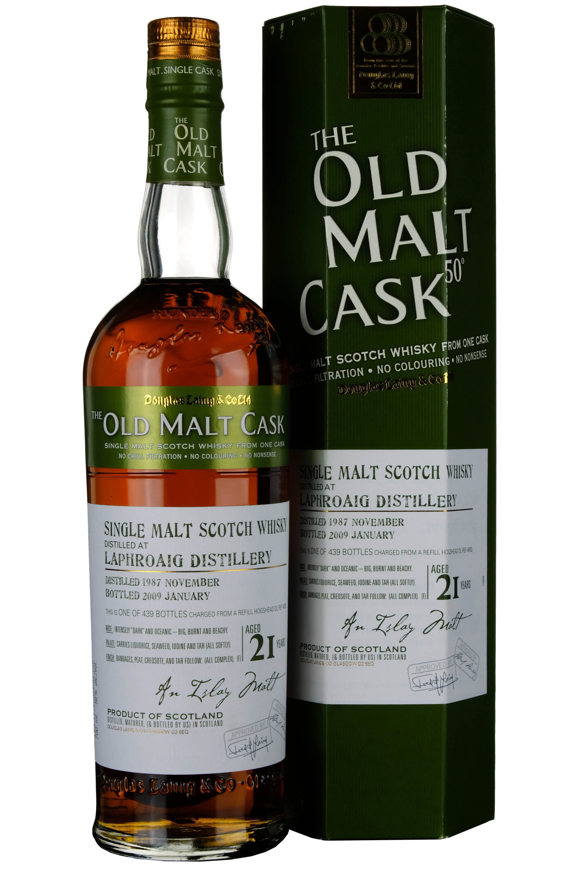 Laphroaig 1987-2009 | 21 Year Old Douglas Laing Old Malt Cask Single Cask 4855