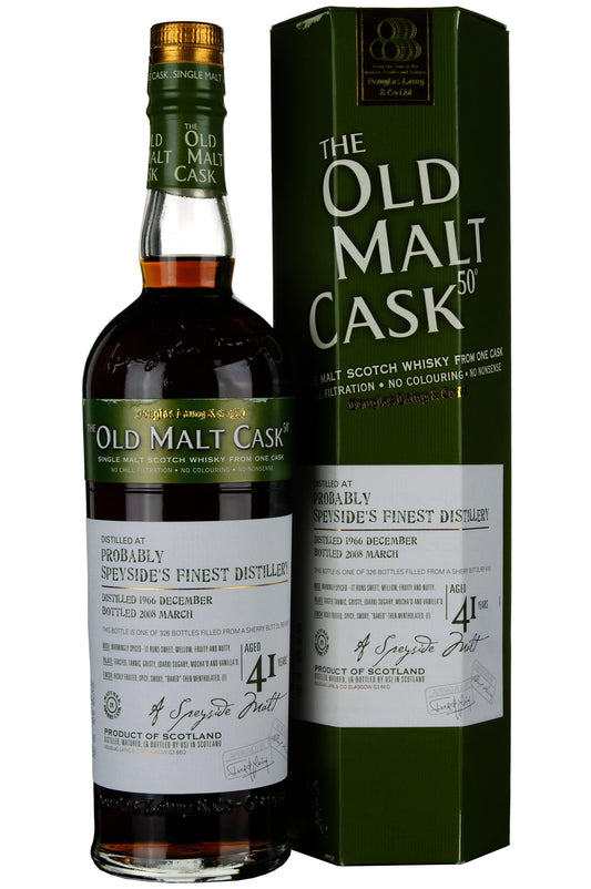 Probably Speyside's Finest 1966-2008 | 41 Year Old Douglas Laing Old Malt Cask Single Cask 4191