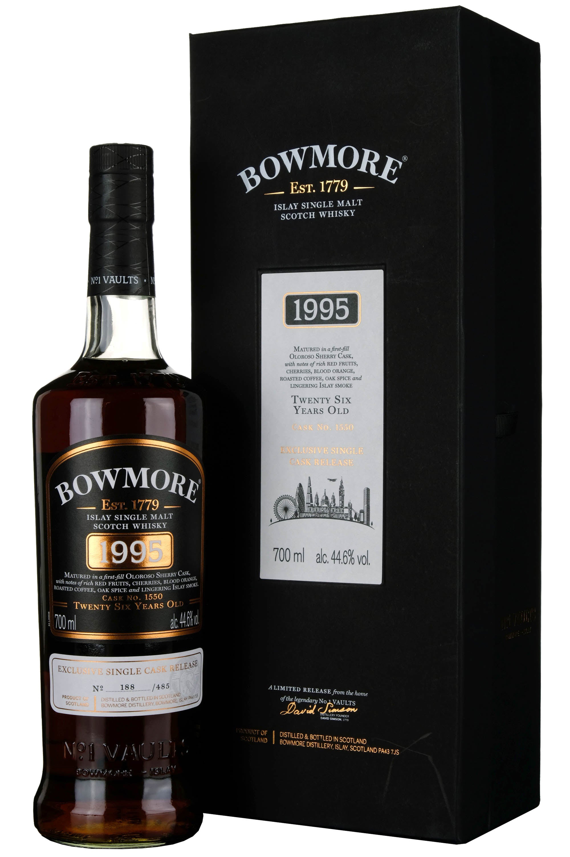 Bowmore 1995-2021 | 26 Year Old Exclusive London Edition Single Cask 1550