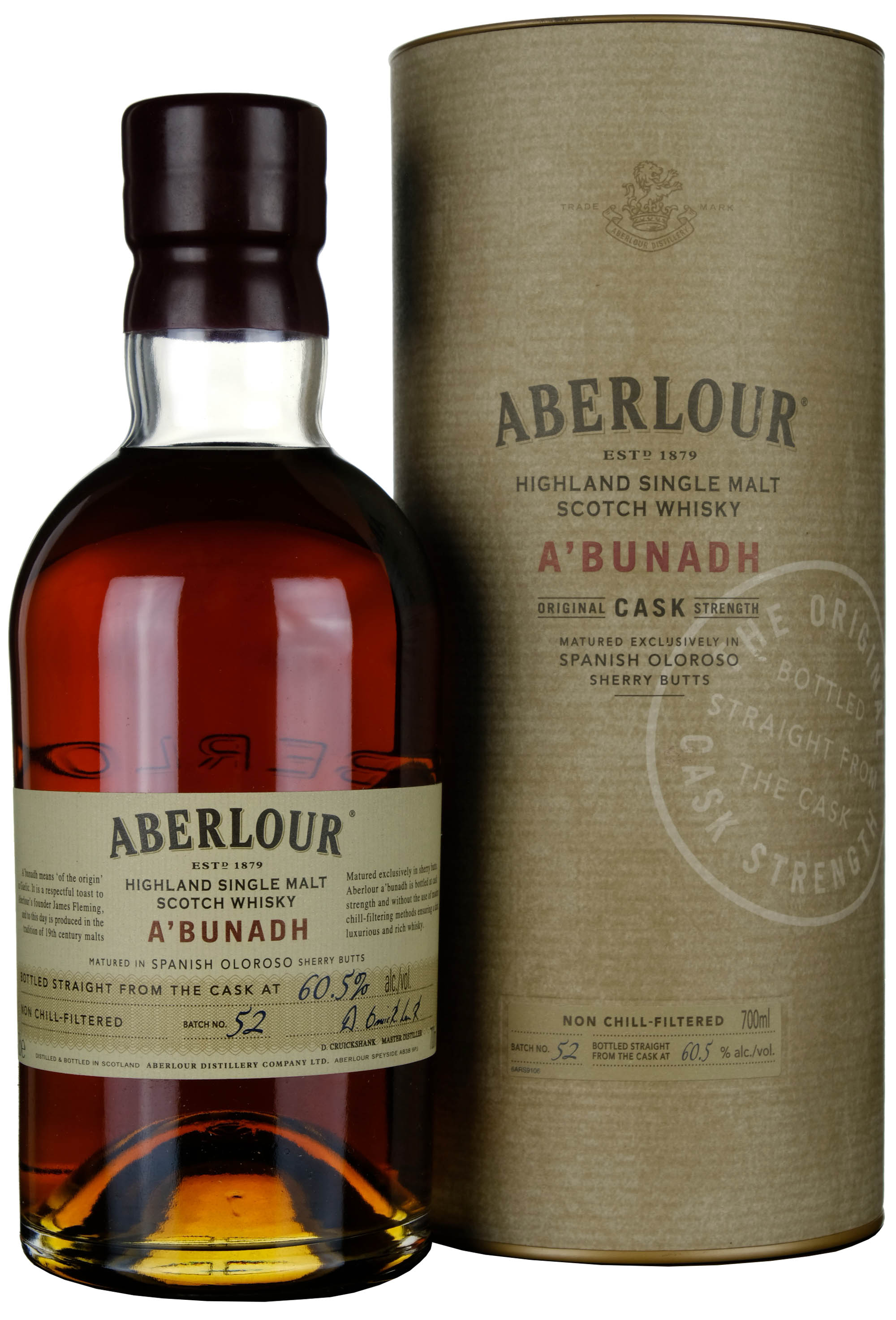 Aberlour A'bunadh Batch 52 Bottled 2015
