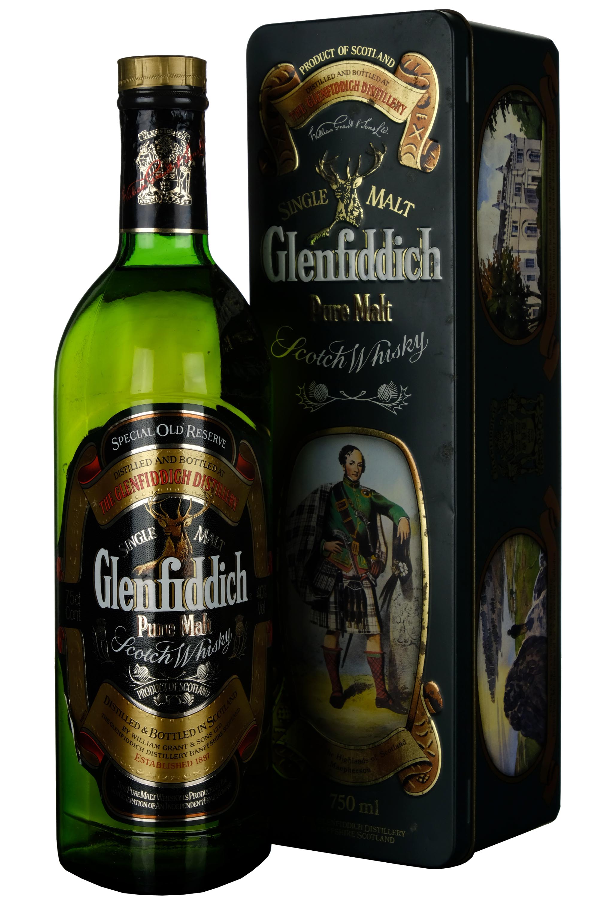 Glenfiddich Special Old Reserve 1980s Clans Of The Highlands Of Scotland Macpherson