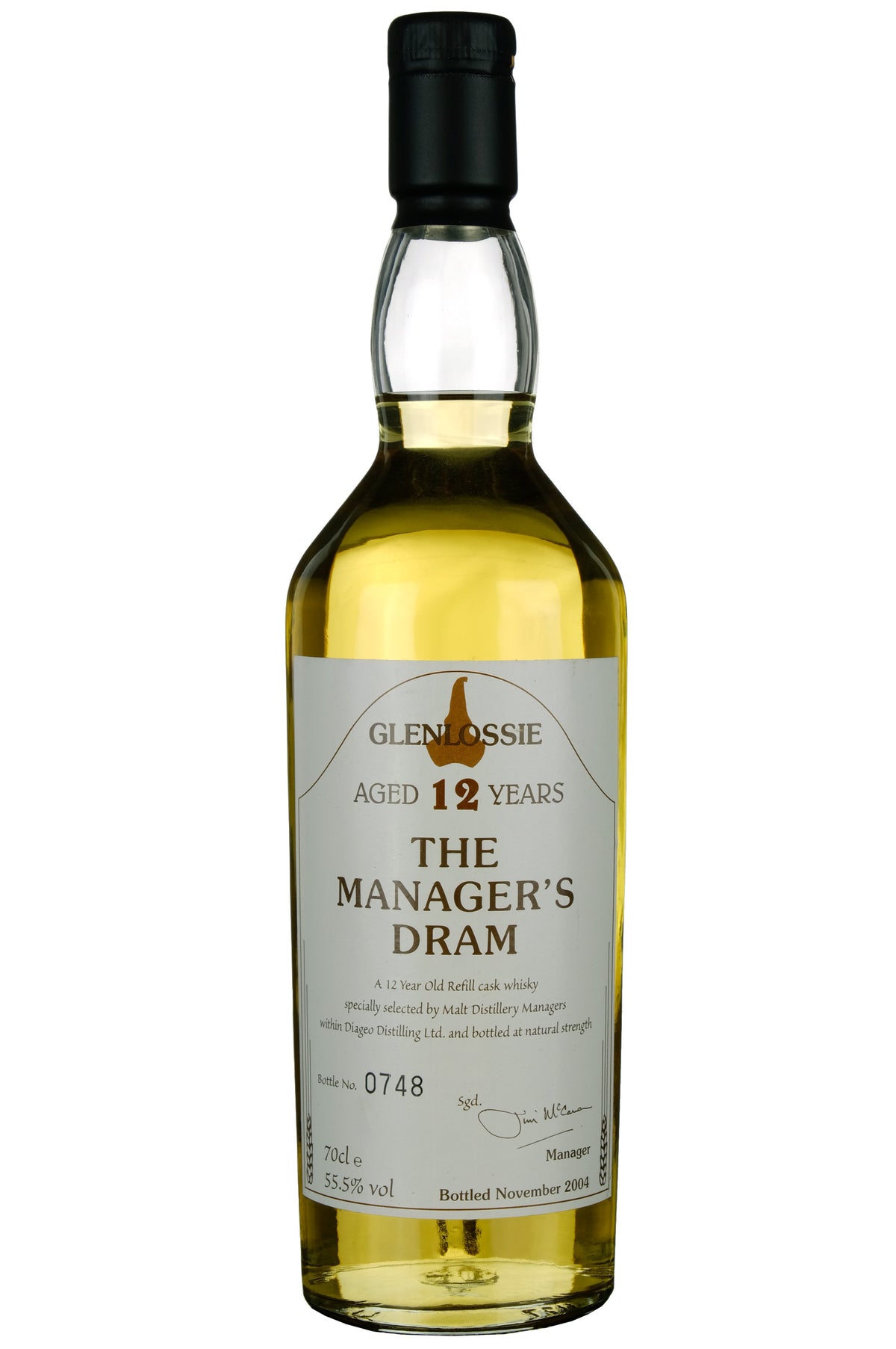 Glenlossie 12 Year Old The Manager's Dram 2004 Release