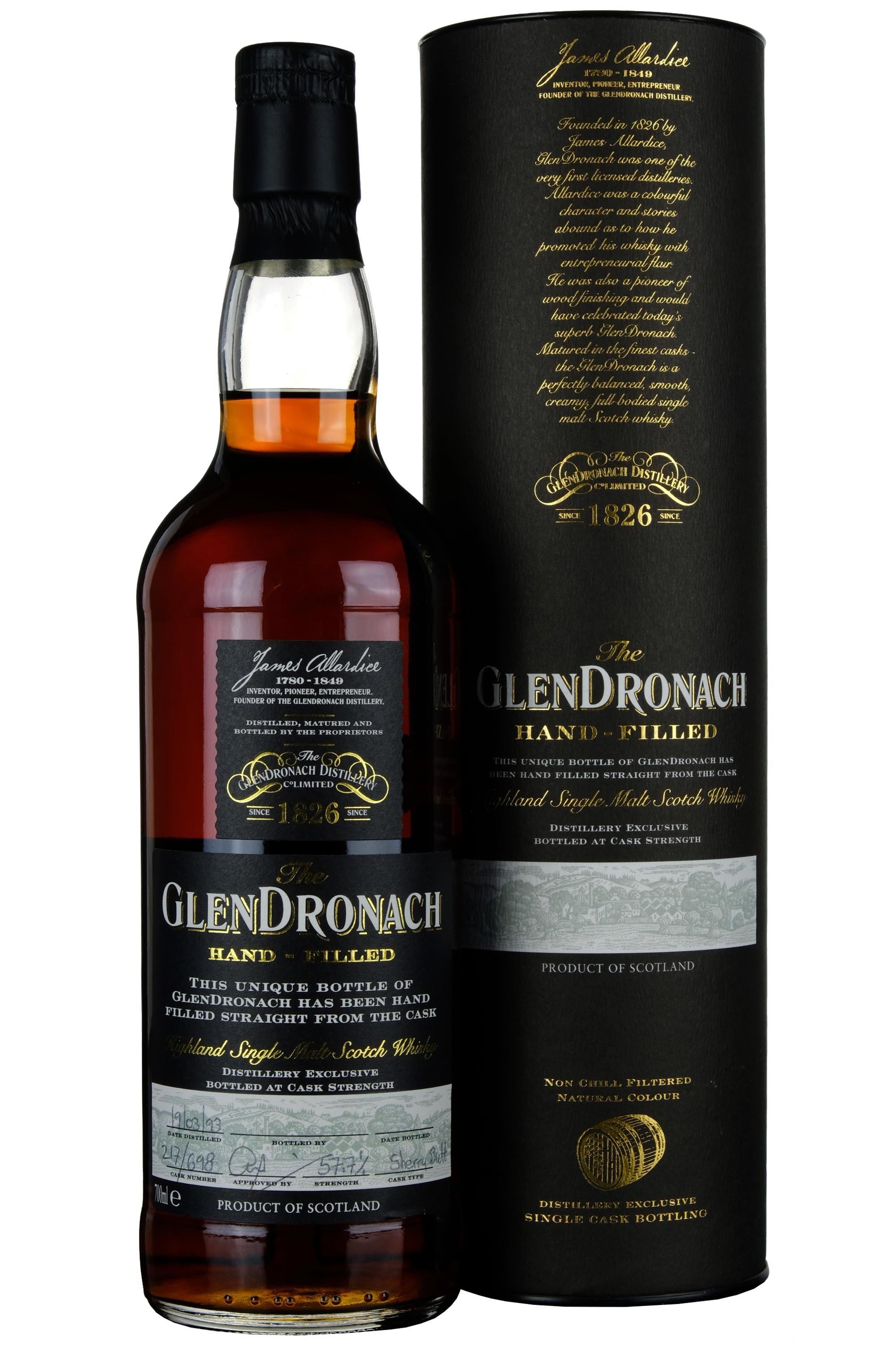 Glendronach 1993-2018 | 25 Year Old Hand Filled Single Cask 698
