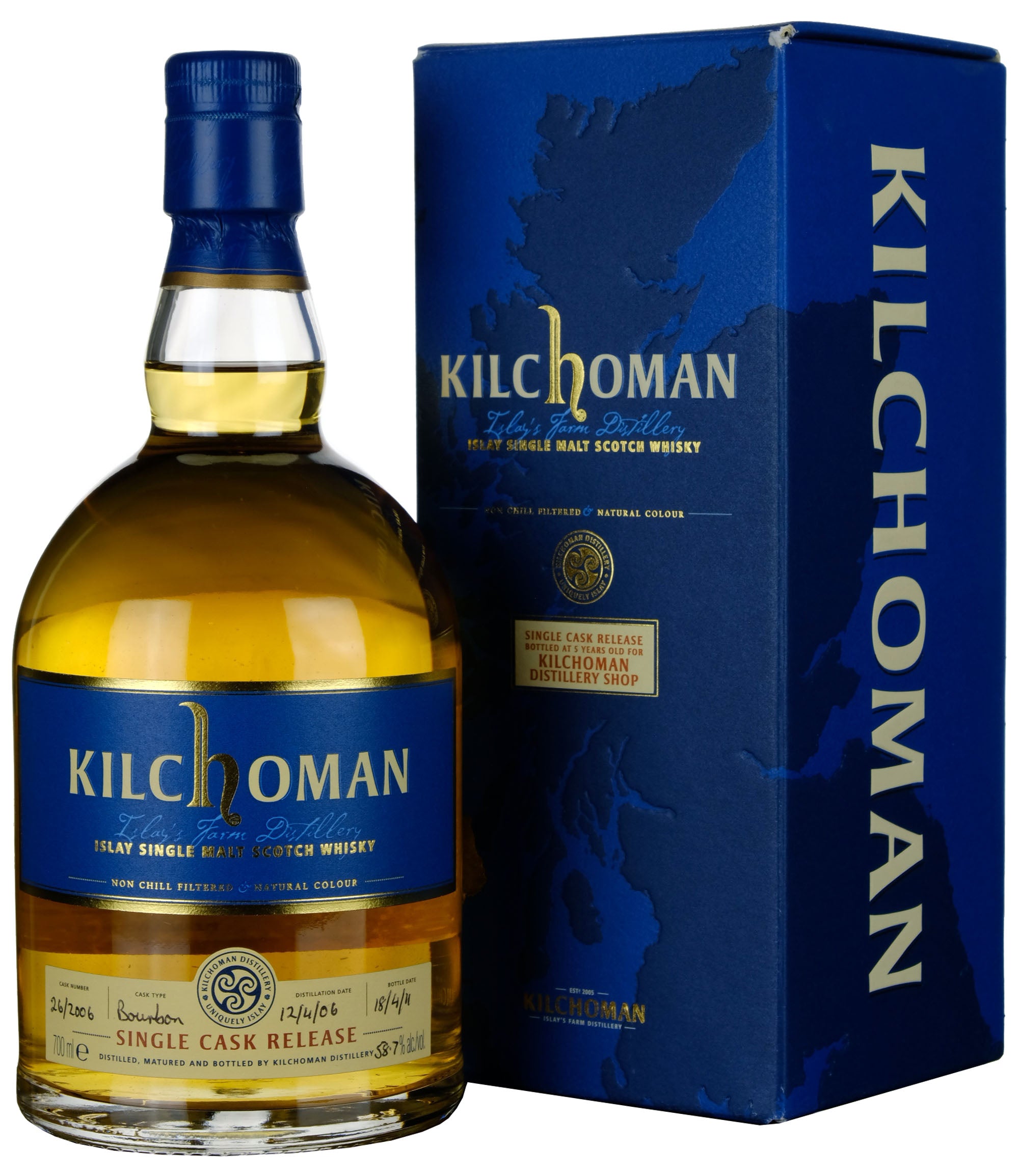 Kilchoman 2006-2011 Distillery Shop Exclusive Single Cask 26