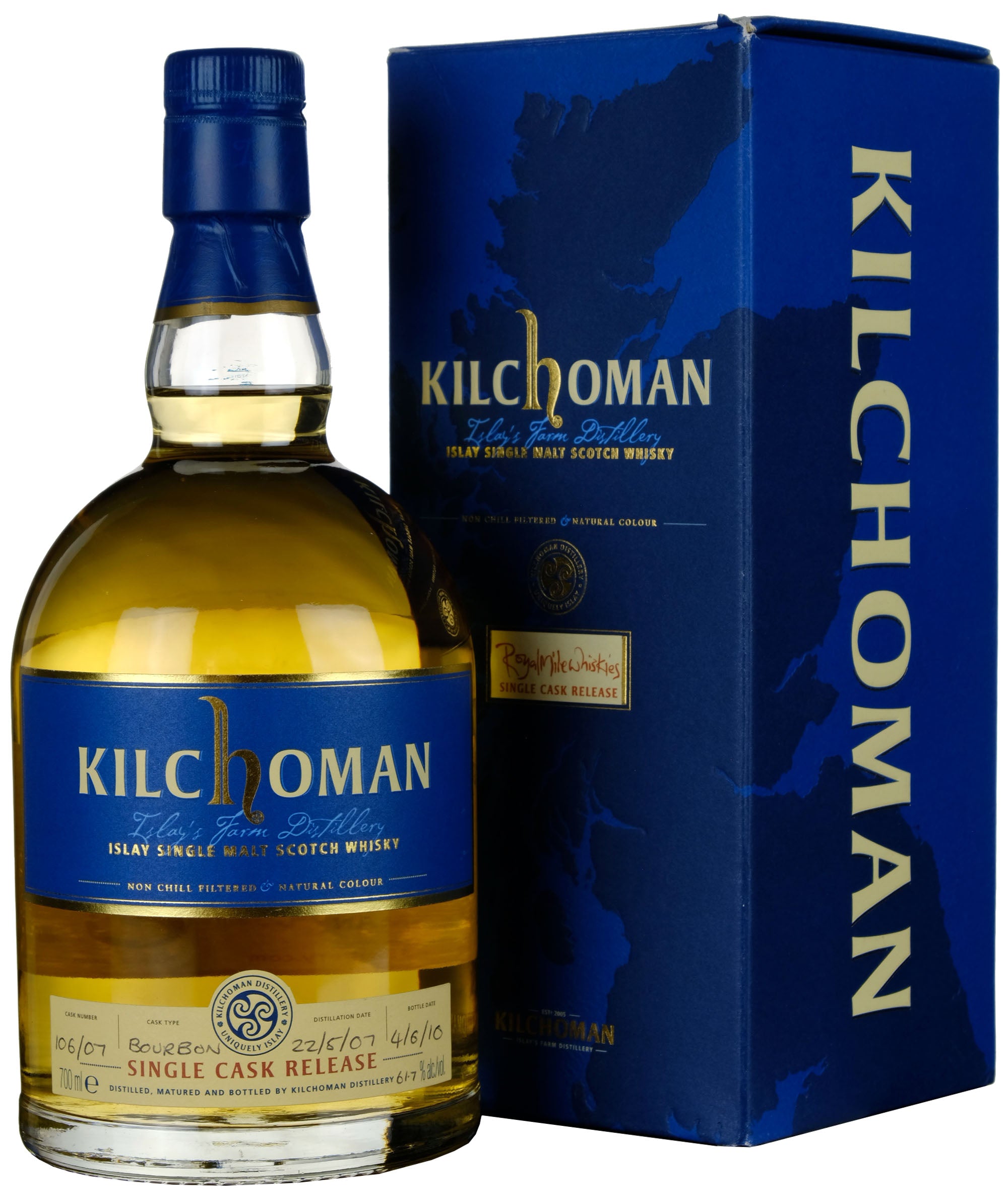Kilchoman 2007-2010 Royal Mile Whiskies Exclusive Single Cask 106