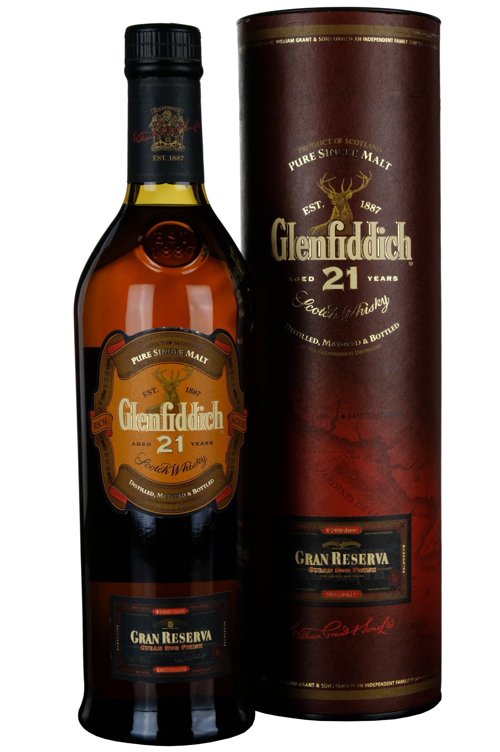 Glenfiddich 21 Year Old Gran Reserva Cuban Rum Finish 2000s