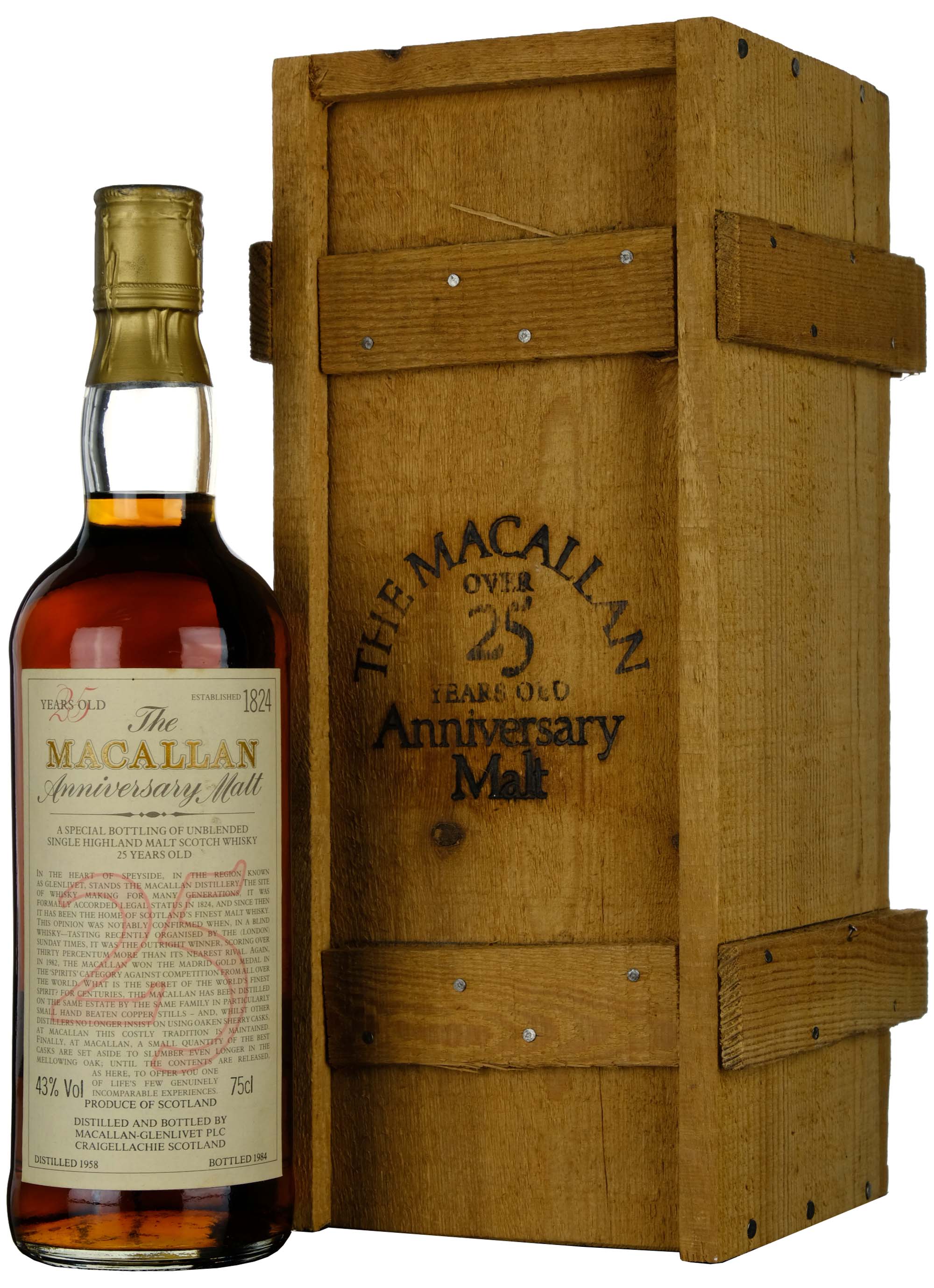 Macallan 1958-1984 | 25 Year Old Anniversary Malt