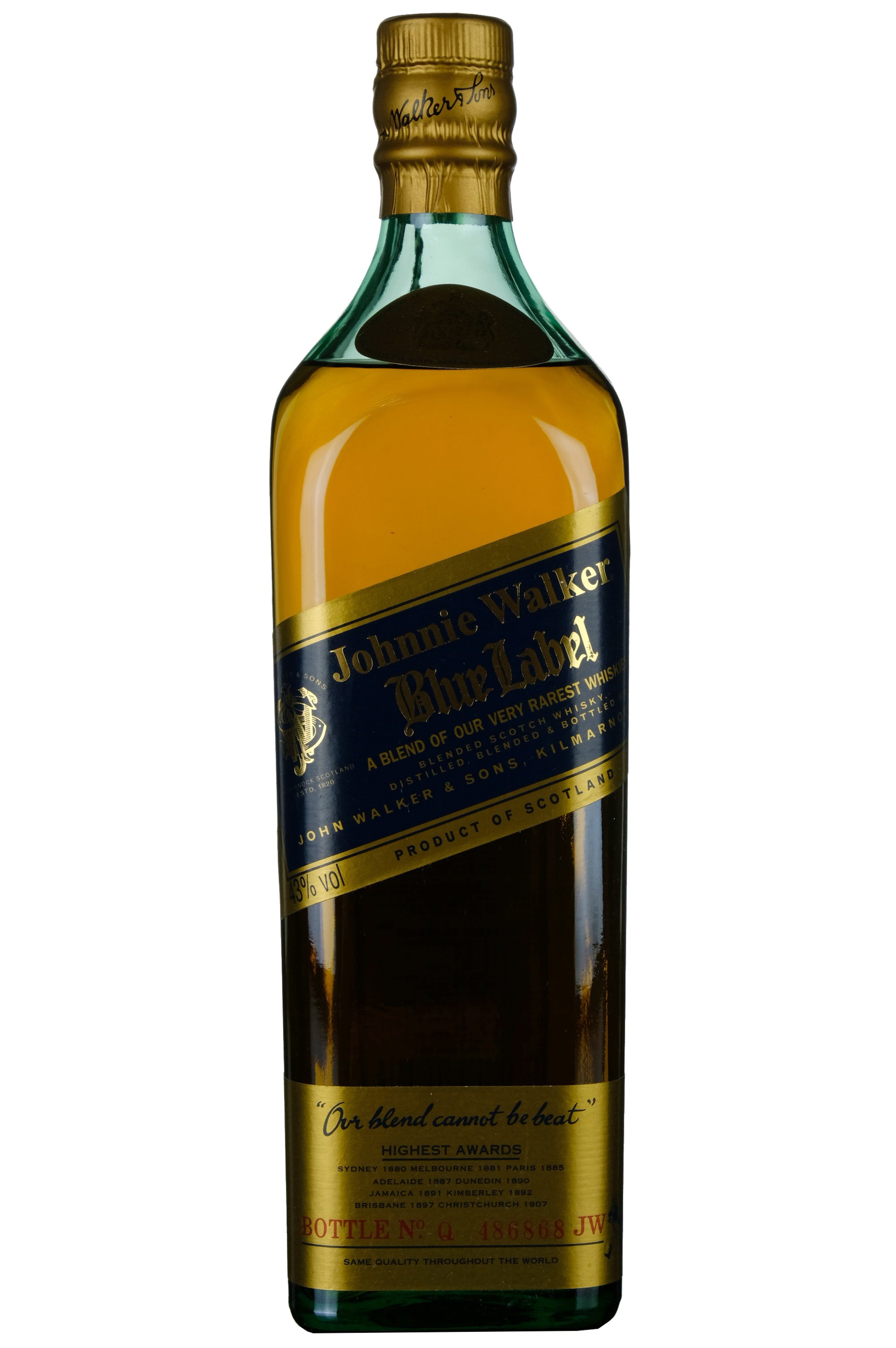 Johnnie Walker Blue Label 1990s Korean Import