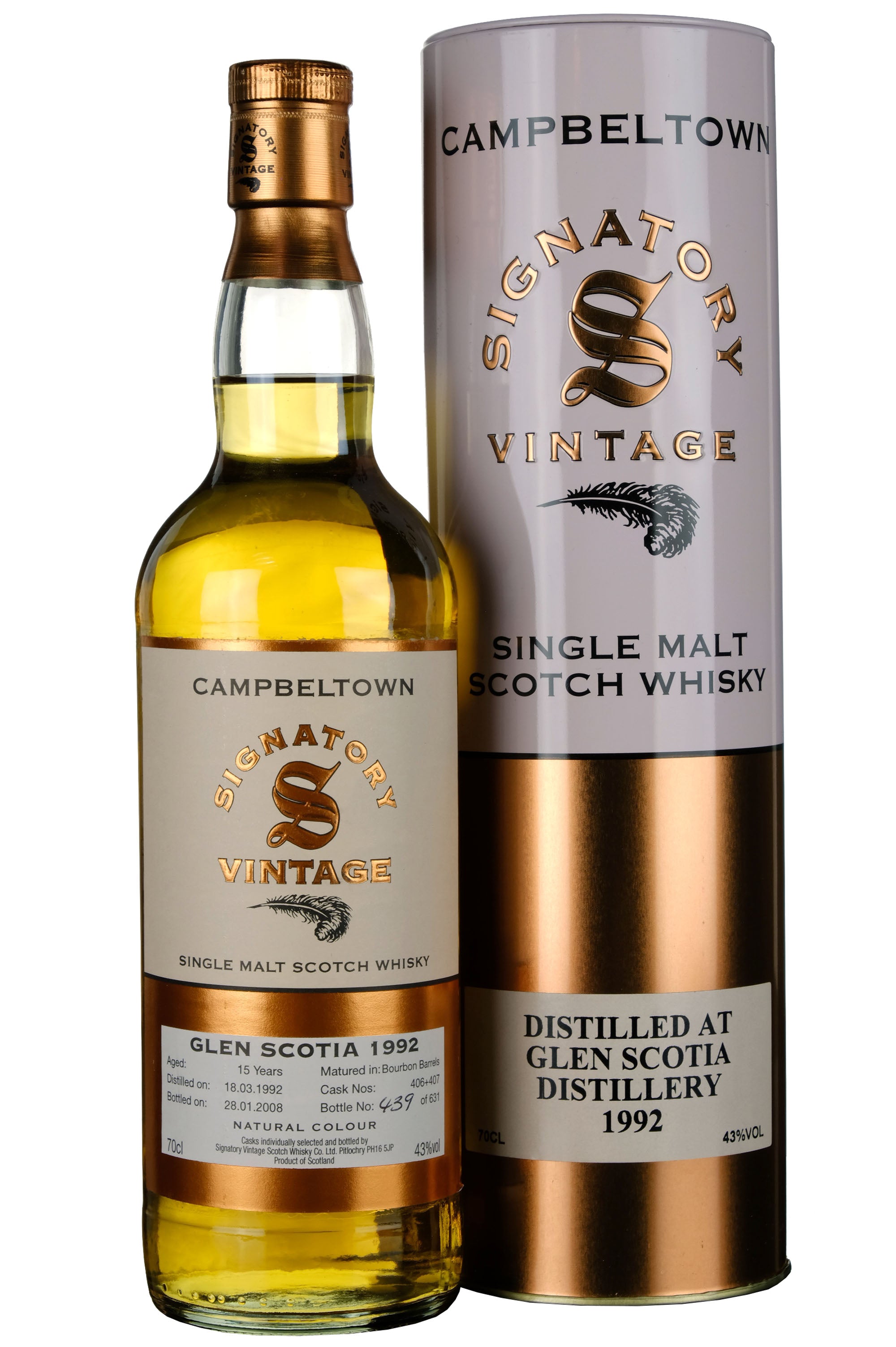 Glen Scotia 1992-2008 | 15 Year Old Signatory Vintage Casks 406+407