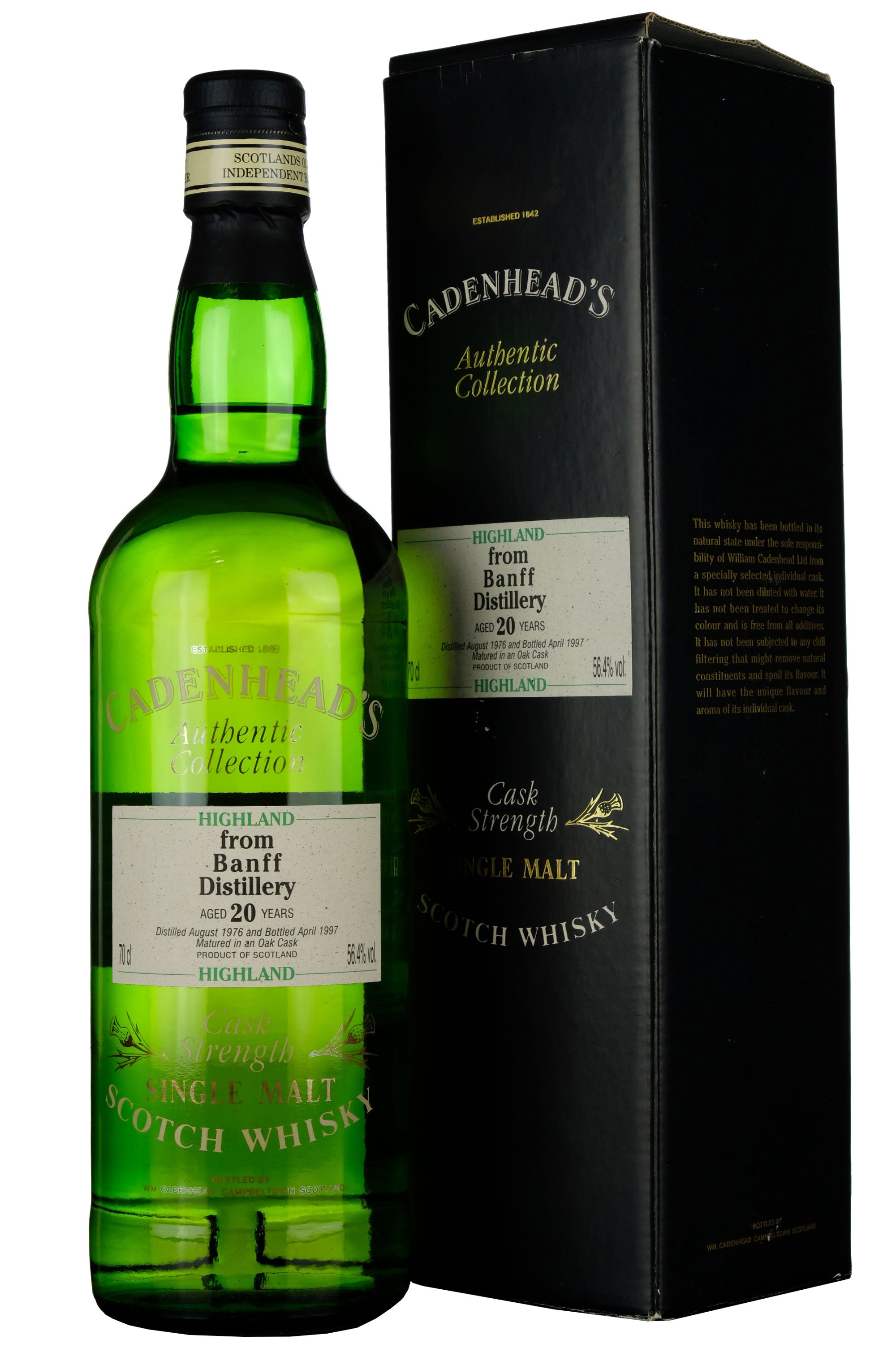 Banff 1976-1997 | 20 Year Old Cadenhead's Authentic Collection Single Cask