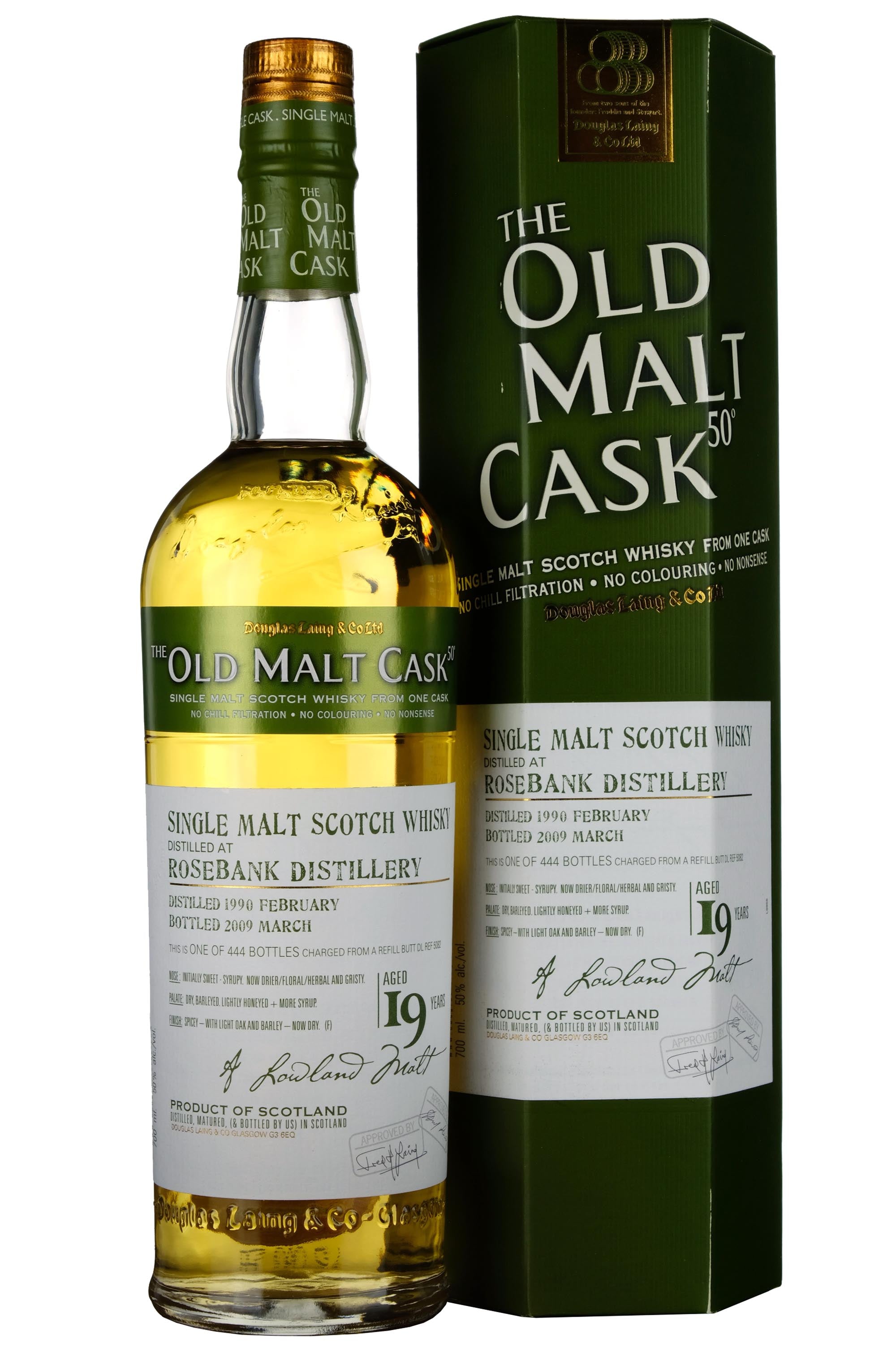 Rosebank 1990-2009 | 19 Year Old Douglas Laing Old Malt Cask Single Cask 5082
