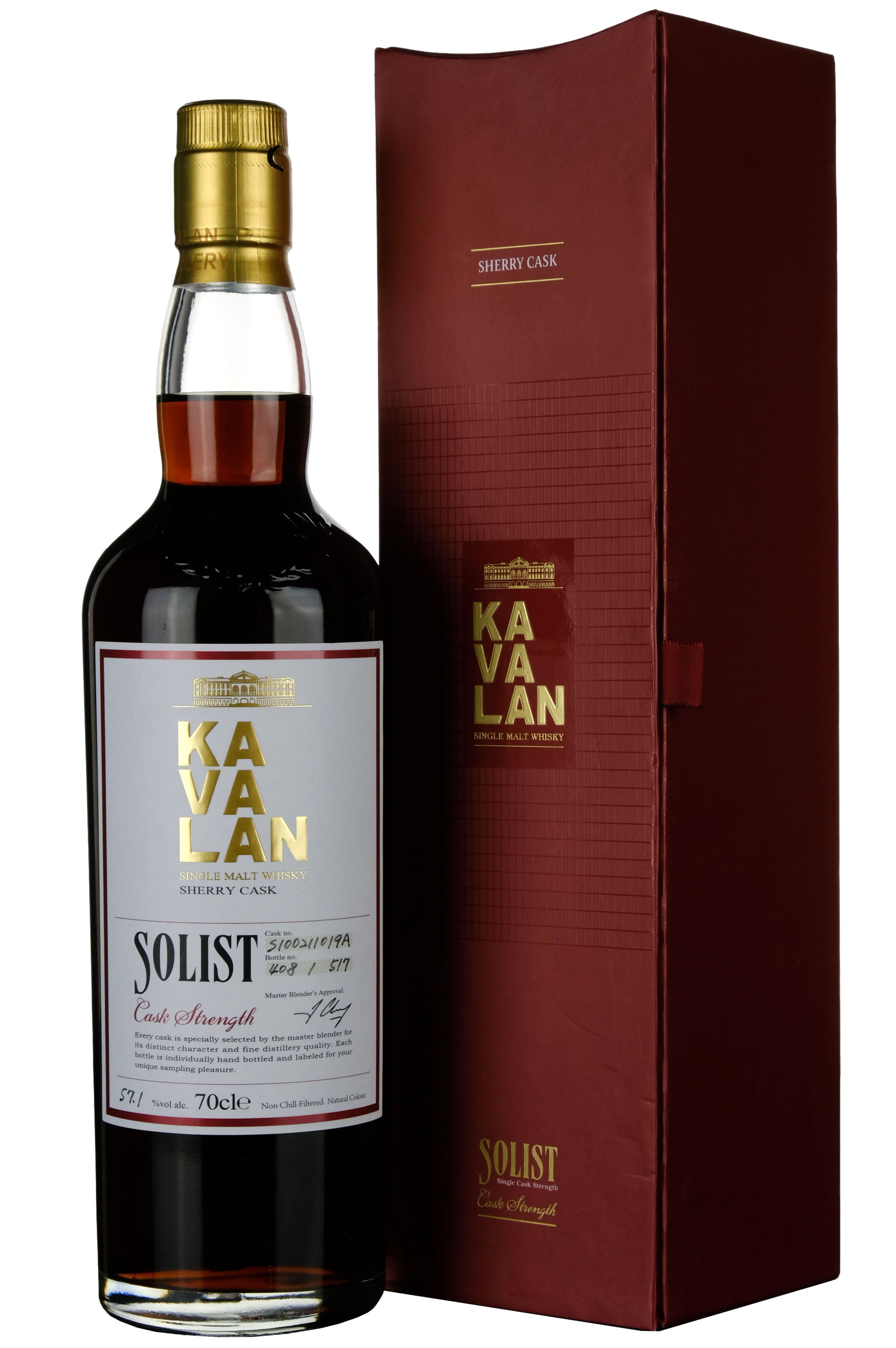 Kavalan Solist Sherry Cask Single Cask S100211019A Bottled 2015