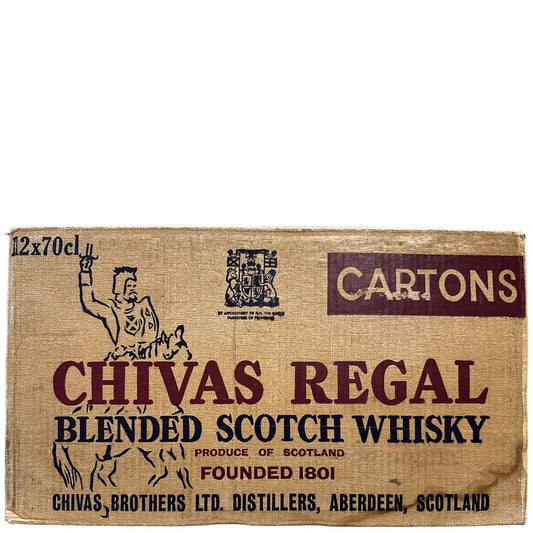 Sealed Case Of 12x70cl Chivas Regal 12 Year Old Rotation 1974