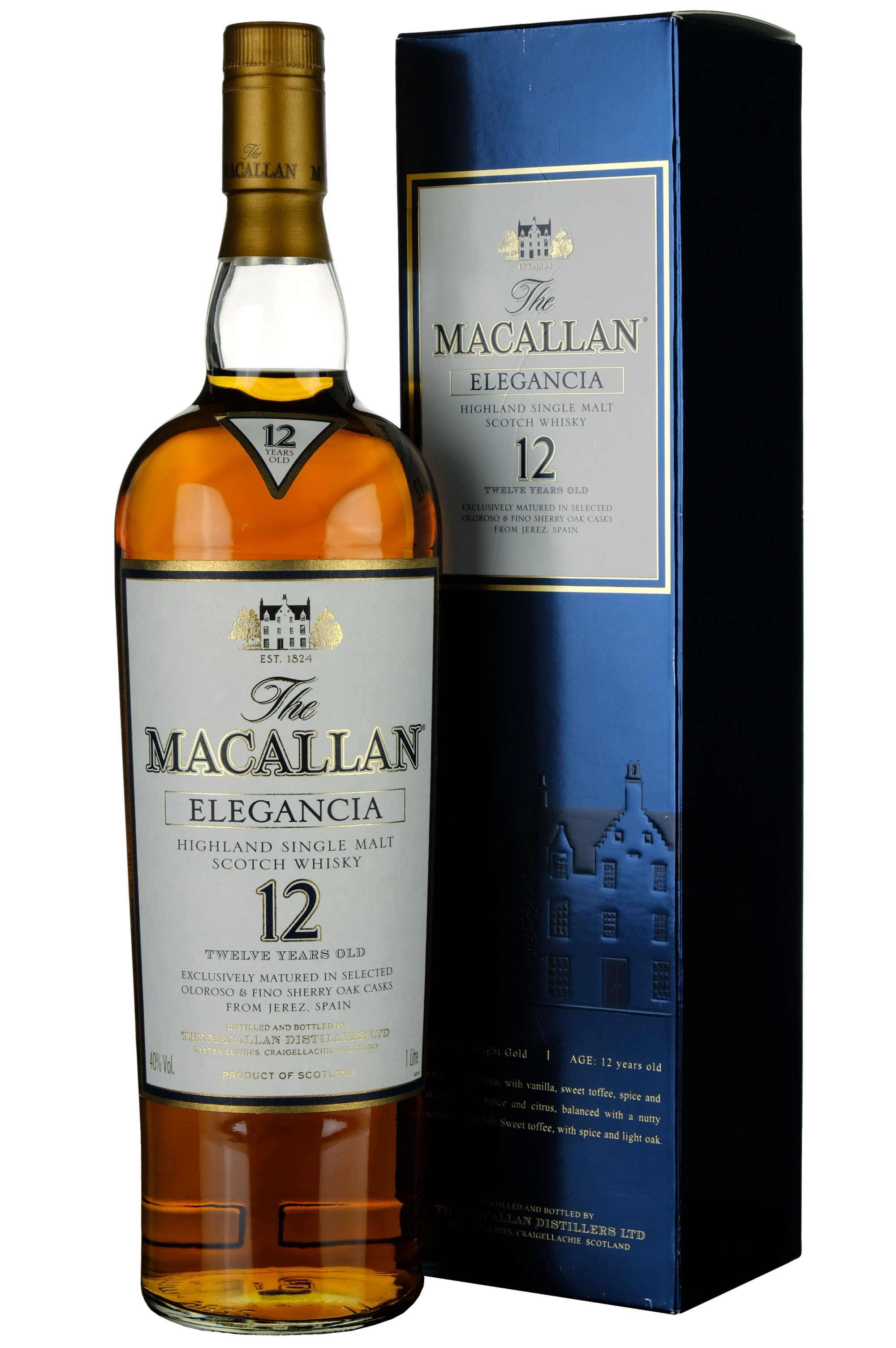 Macallan 12 Year Old Elegancia 2000s 1 Litre