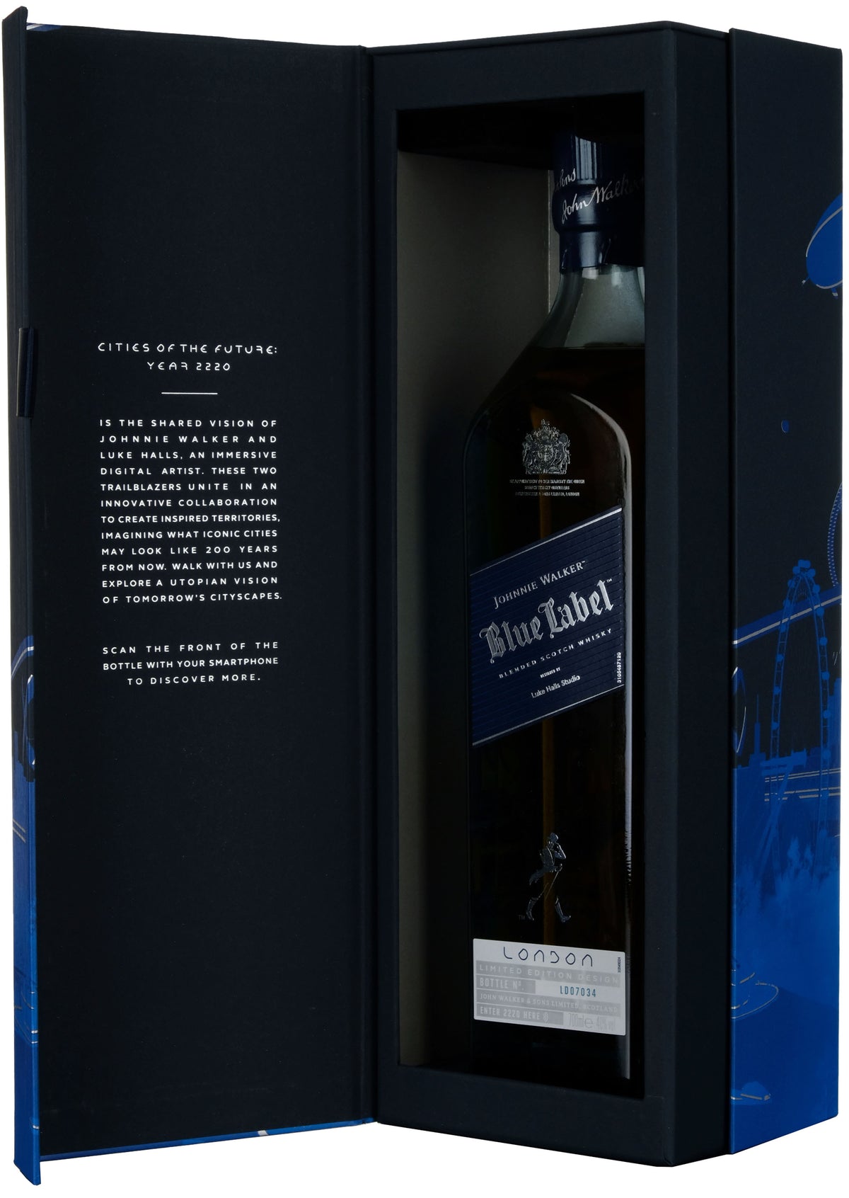Johnnie Walker Blue Label London 2220 Cities Of The Future Limited Edition