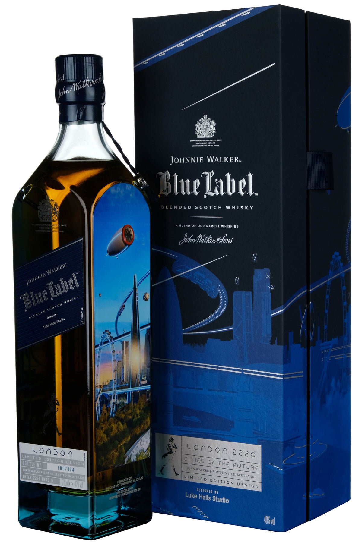 Johnnie Walker Blue Label London 2220 Cities Of The Future Limited Edition