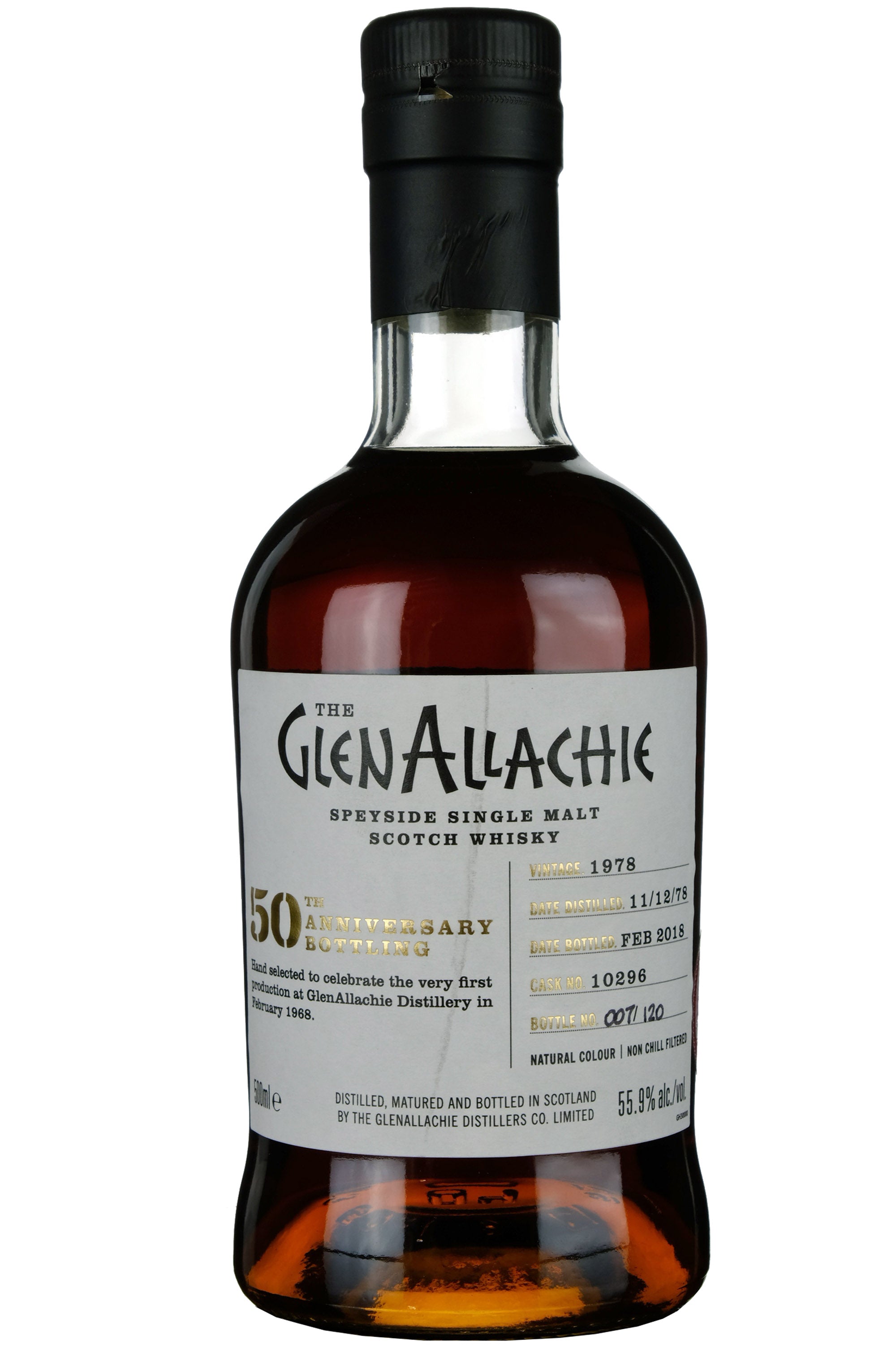 Glenallachie 1978-2018 | 39 Year Old Single Cask 10296 50th Anniversary 1968-2018