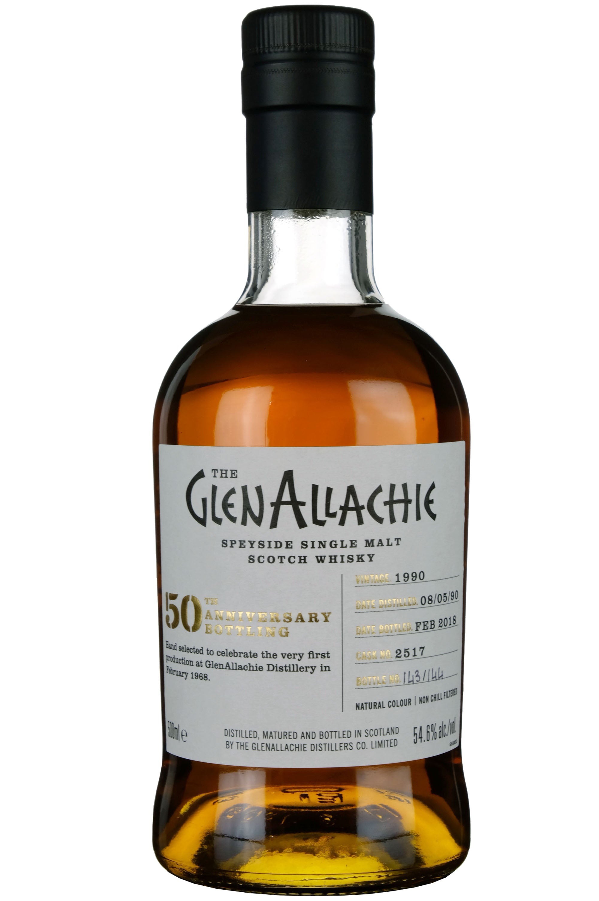 Glenallachie 1990-2018 | 27 Year Old Single Cask 2517 50th Anniversary 1968-2018