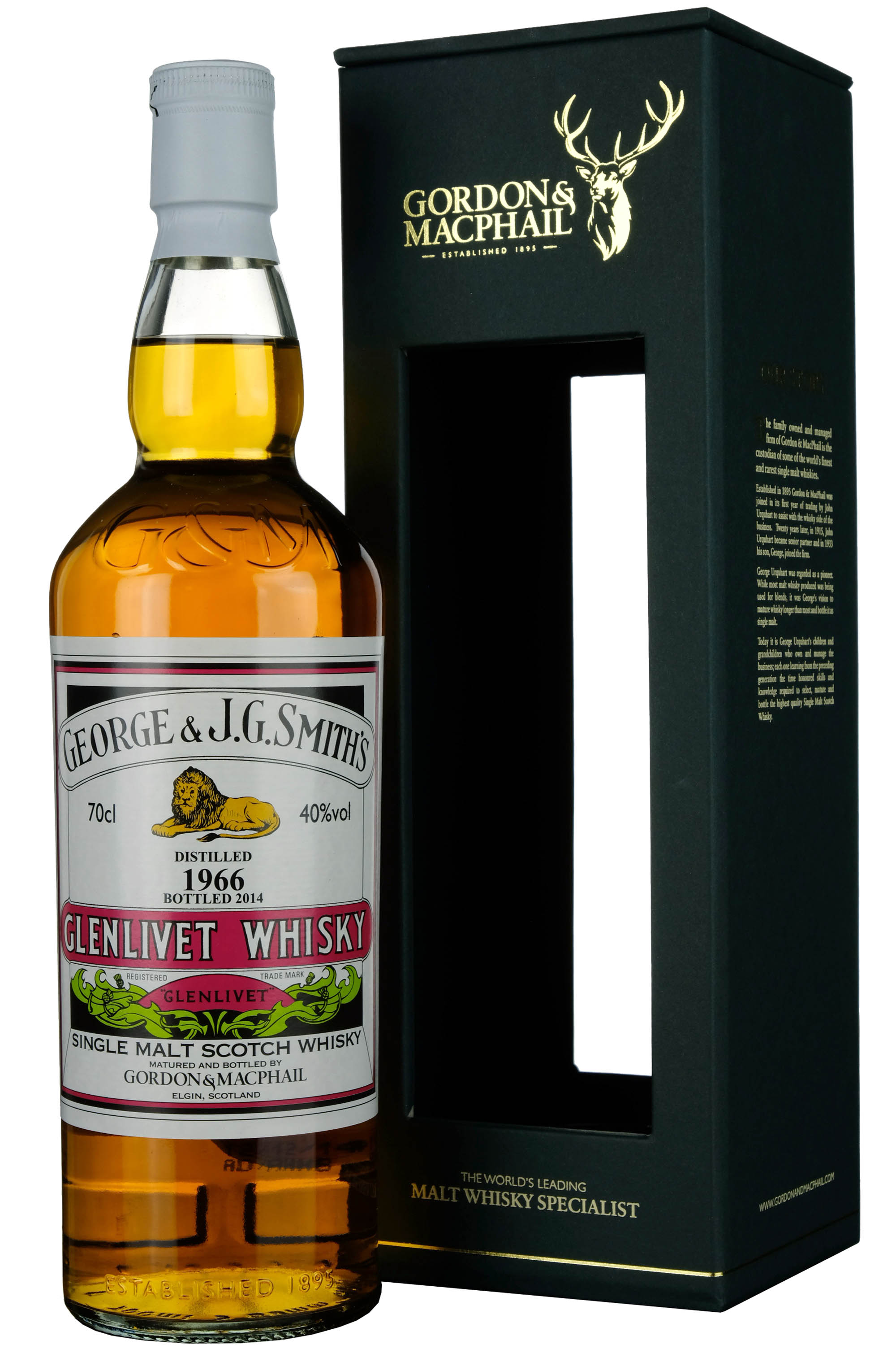 Glenlivet 1966-2014 Gordon & MacPhail Distillery Labels