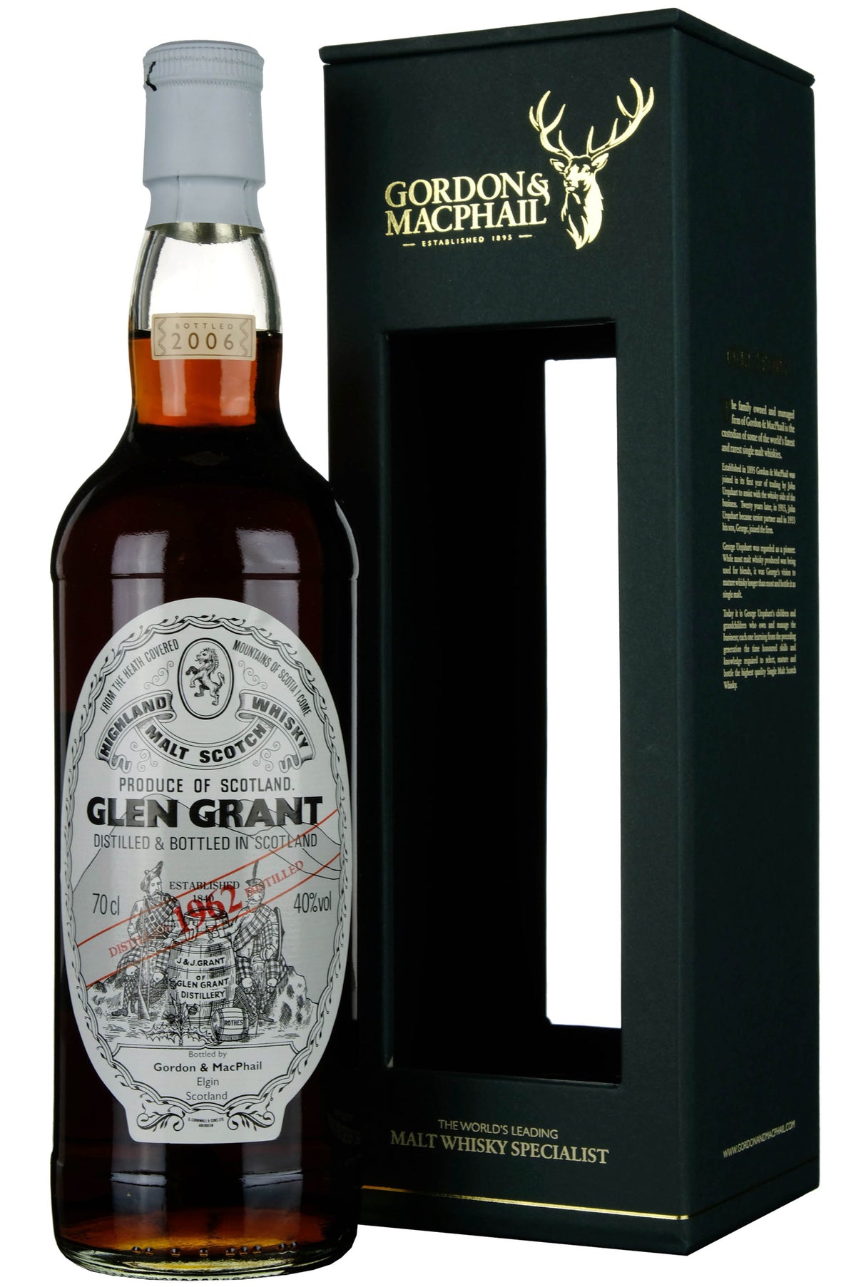 Glen Grant 1962-2006 Gordon & MacPhail Distillery Label