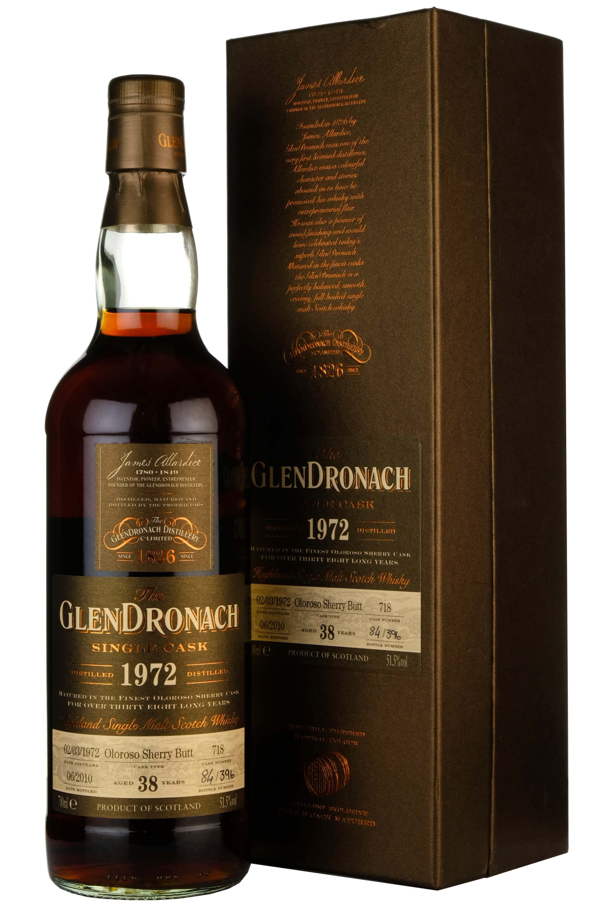 Glendronach 1972-2010 | 38 Year Old | Single Cask 718 | Batch 2