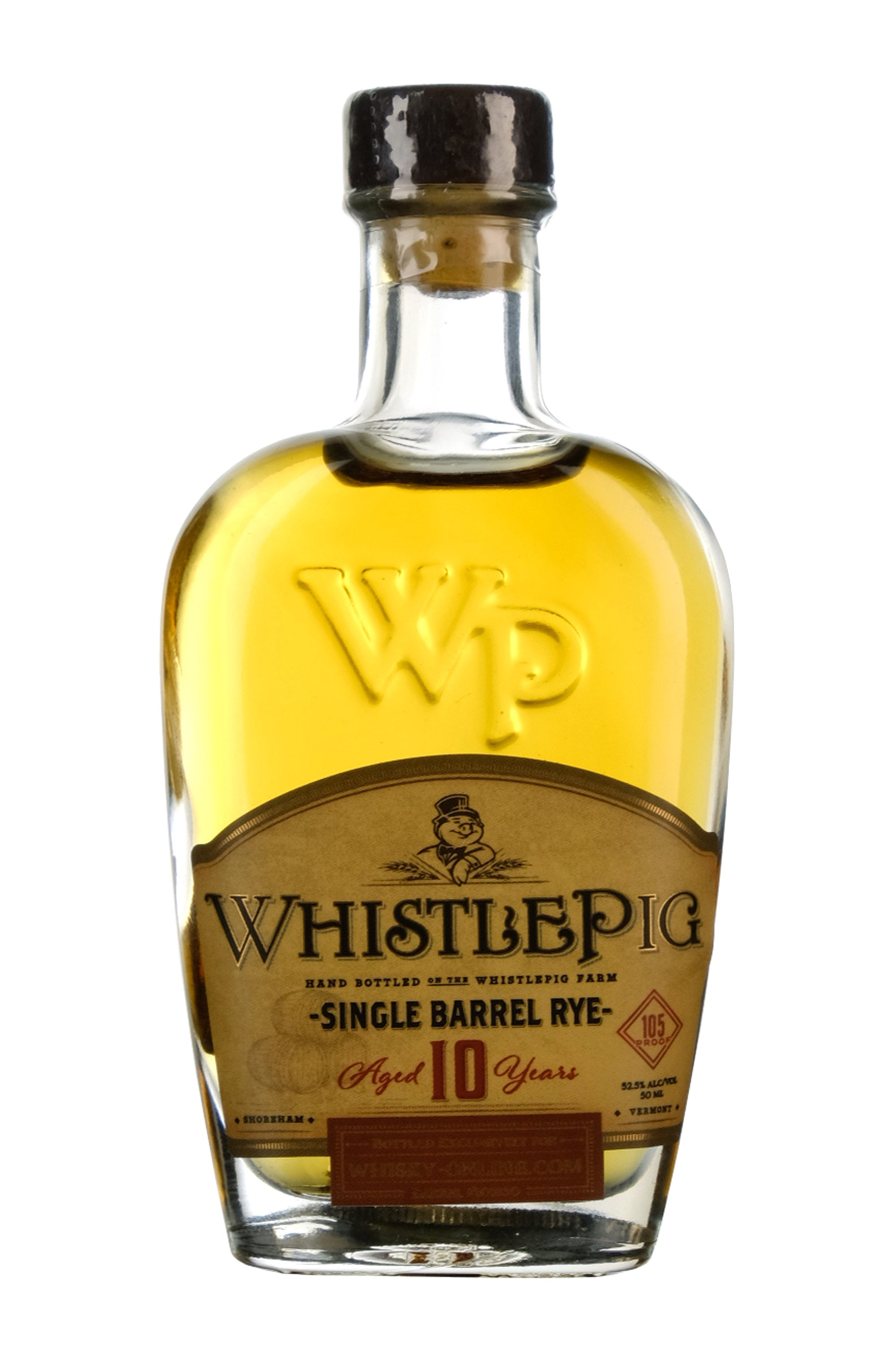 WhistlePig Rye Whiskey 10 Year Old | Barrel Pick 102130 | Whisky-Online Exclusive Miniature