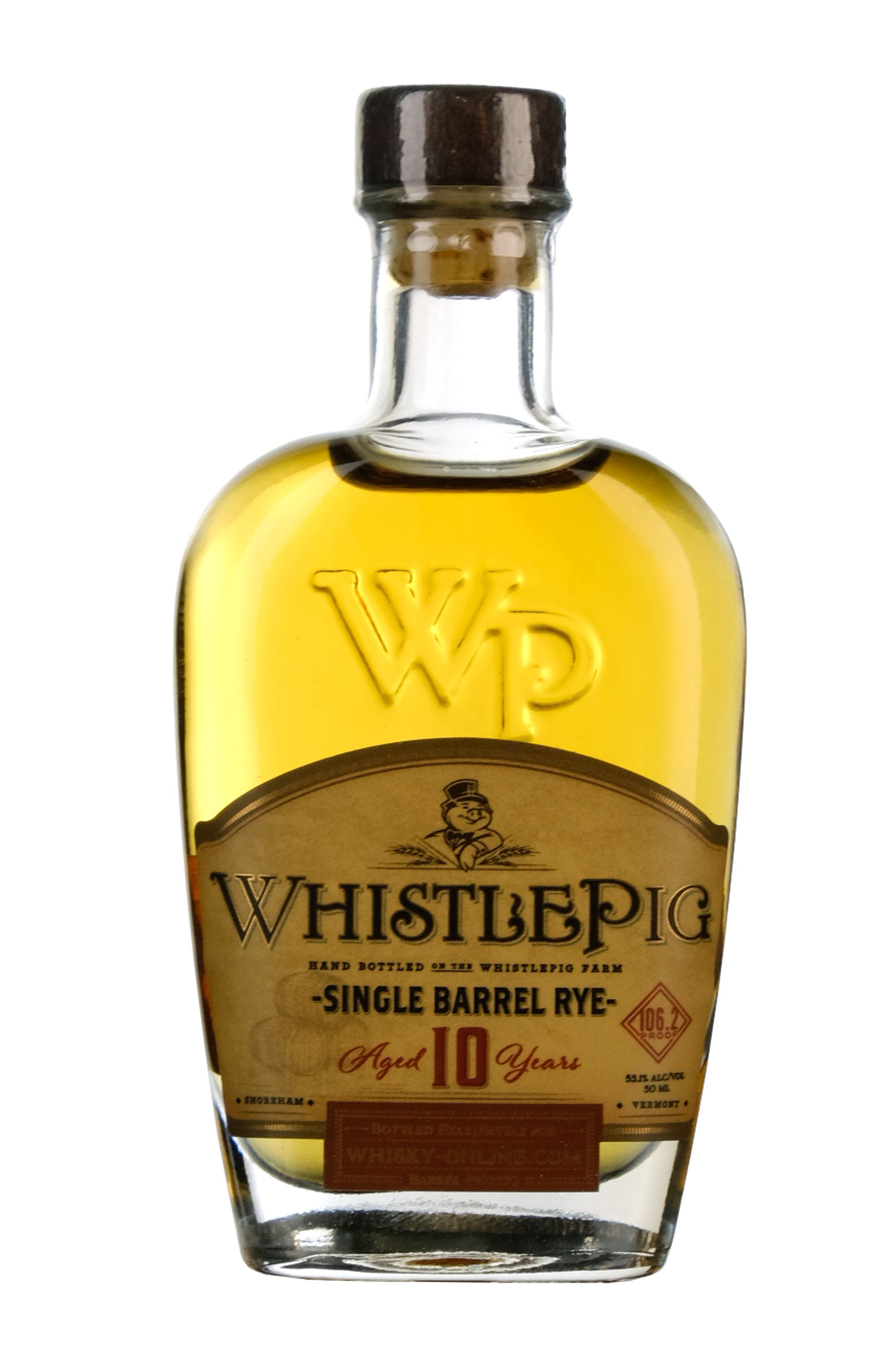 WhistlePig Rye Whiskey 10 Year Old | Barrel Pick 102222 | Whisky-Online Exclusive Miniature