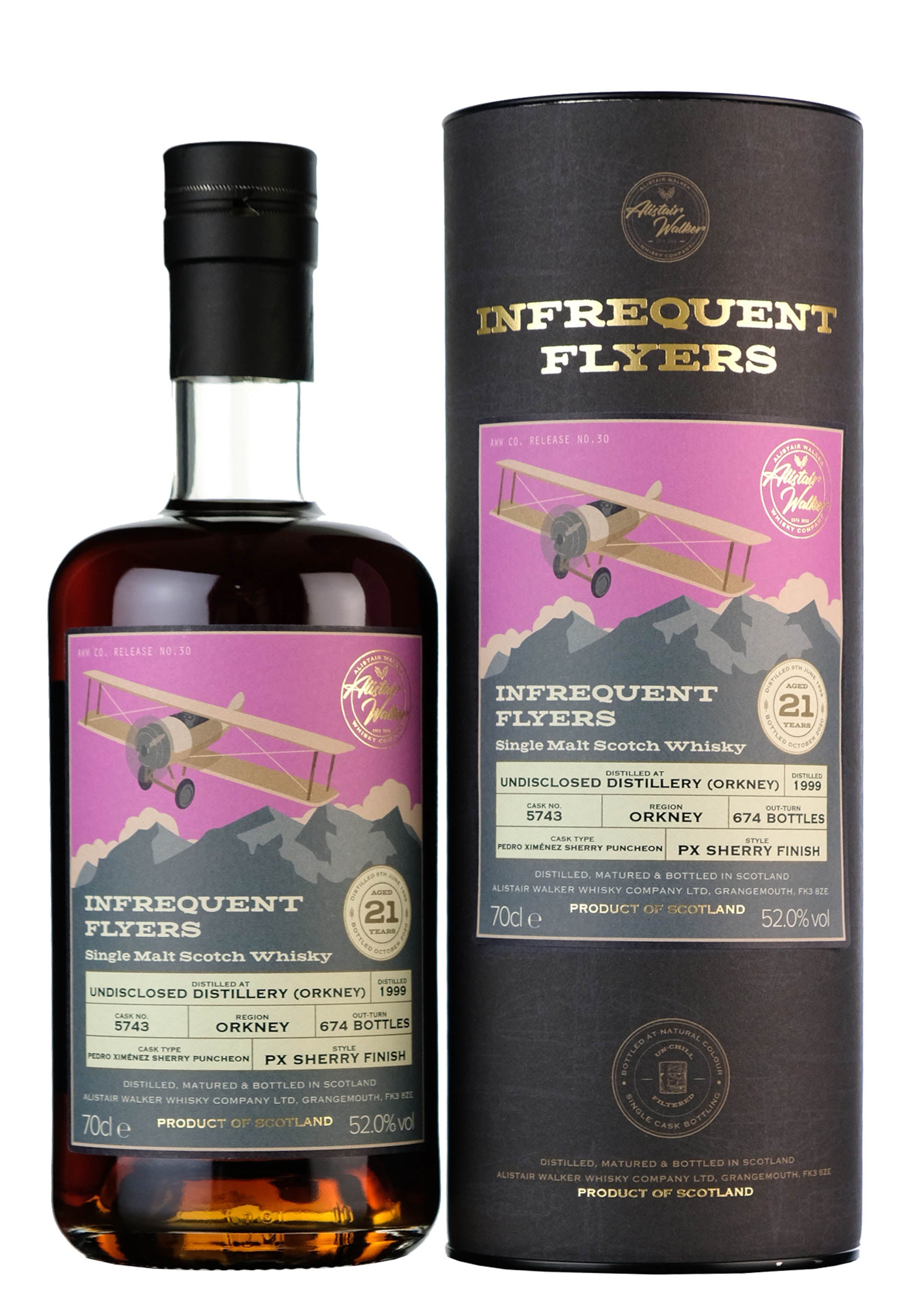 Undisclosed Orkney Distillery 1999-2020 | 21 Year Old Infrequent Flyers